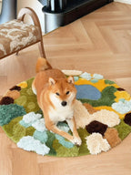 Landscape Textured Rug – Round Version