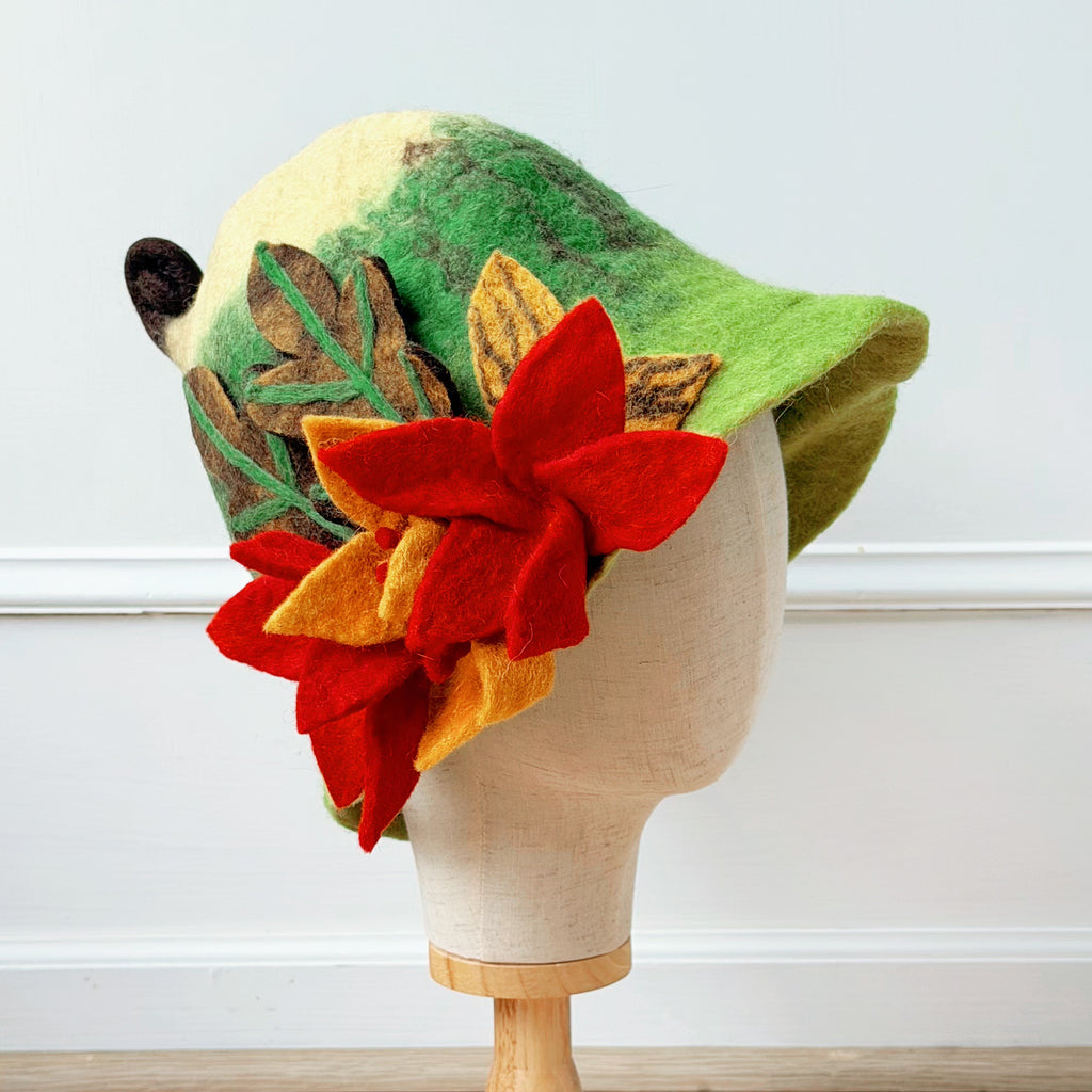 Woodland Blossom Felt Hat
