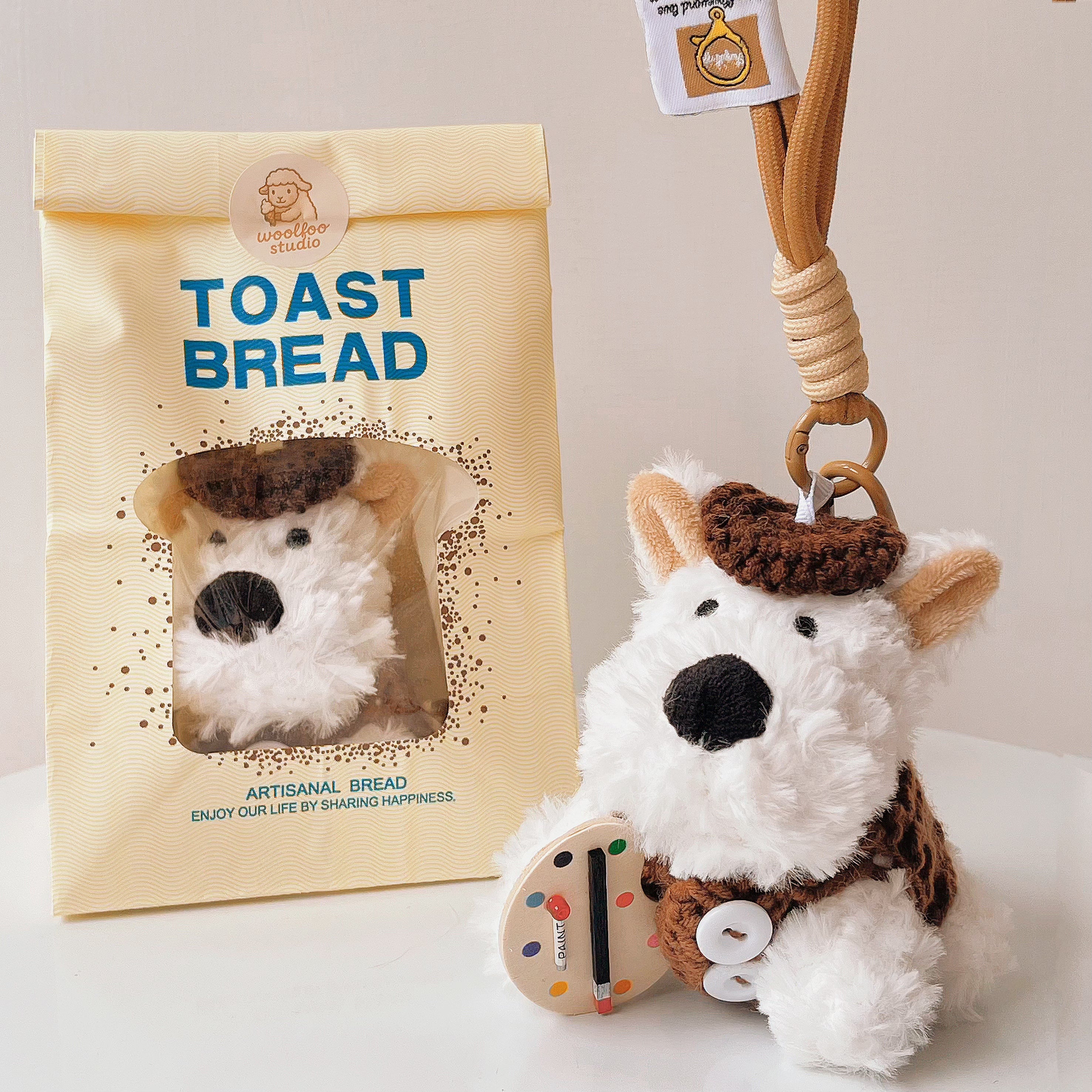 Painter Pup - Westie Bag Charm – WOOLFOO STUDIO