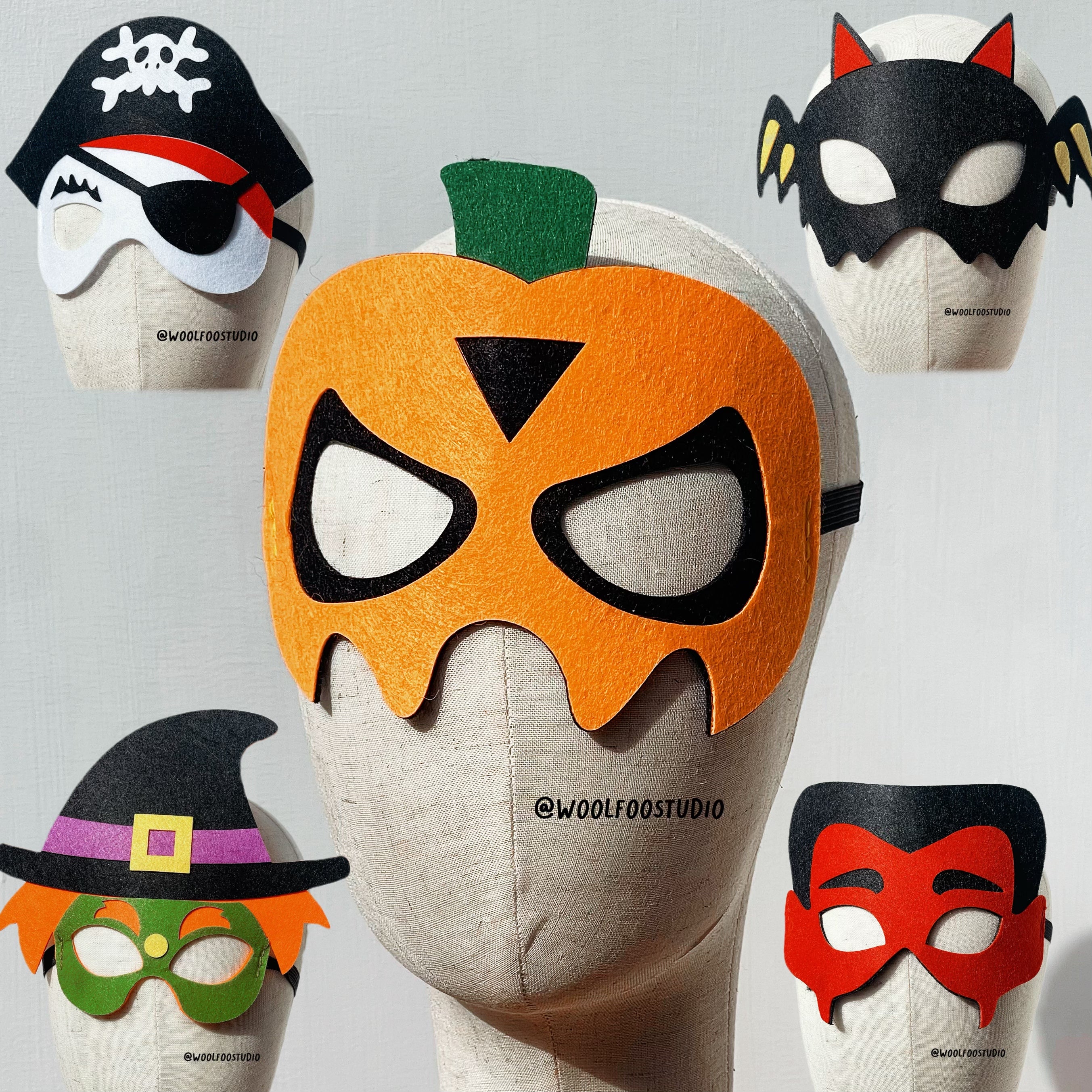 Halloween Felt Mask For Kids