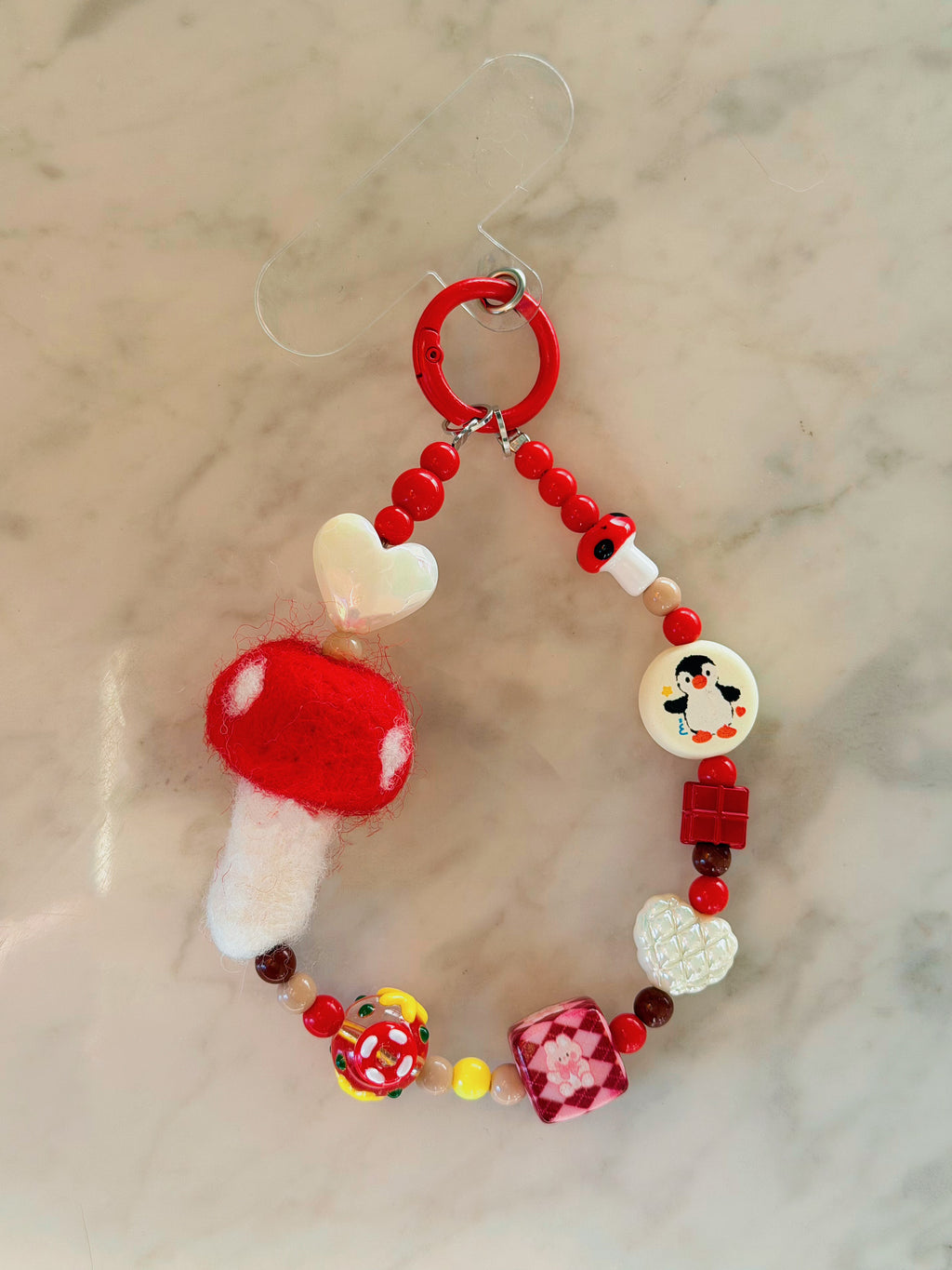 Mushroom Phone Charm