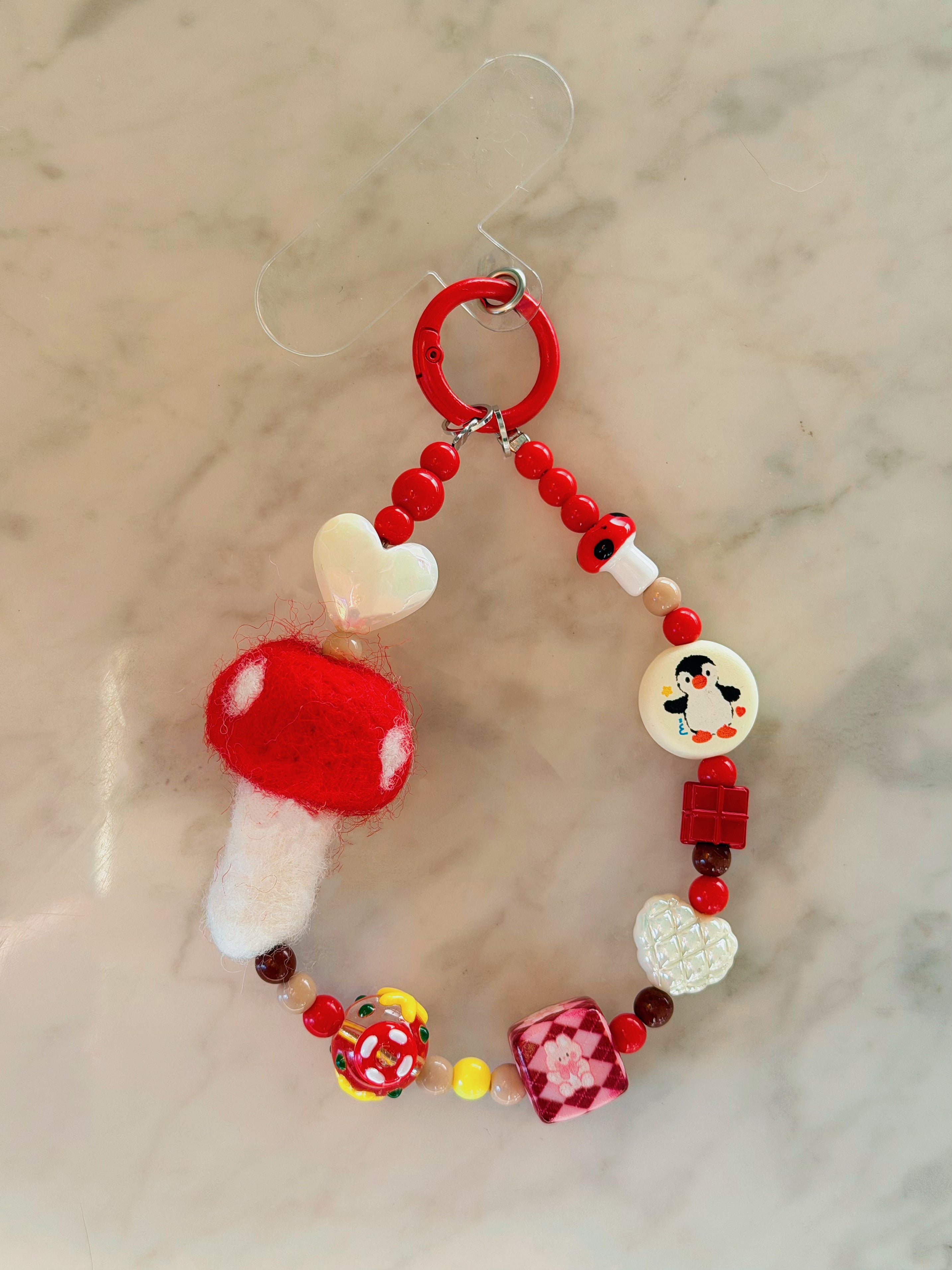 Mushroom Phone Charm