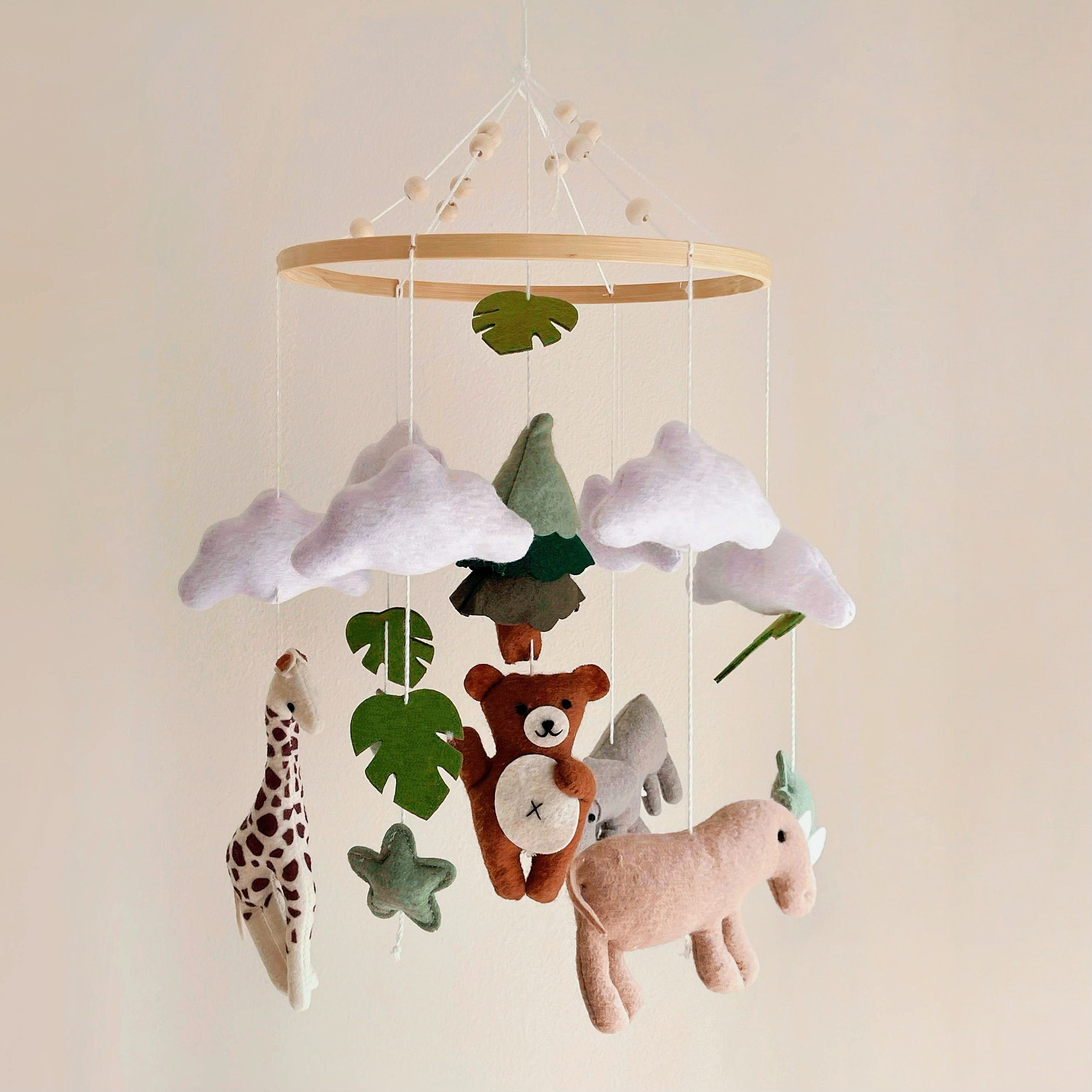 Forest Friends Felt Baby Mobile