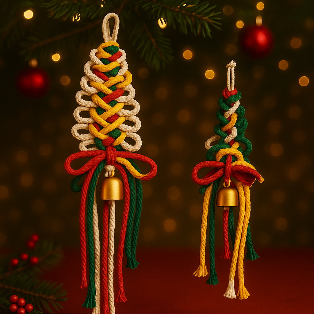 Macramé Christmas Tree Ornament