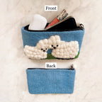 Sheep Meadow - wool felt pouch