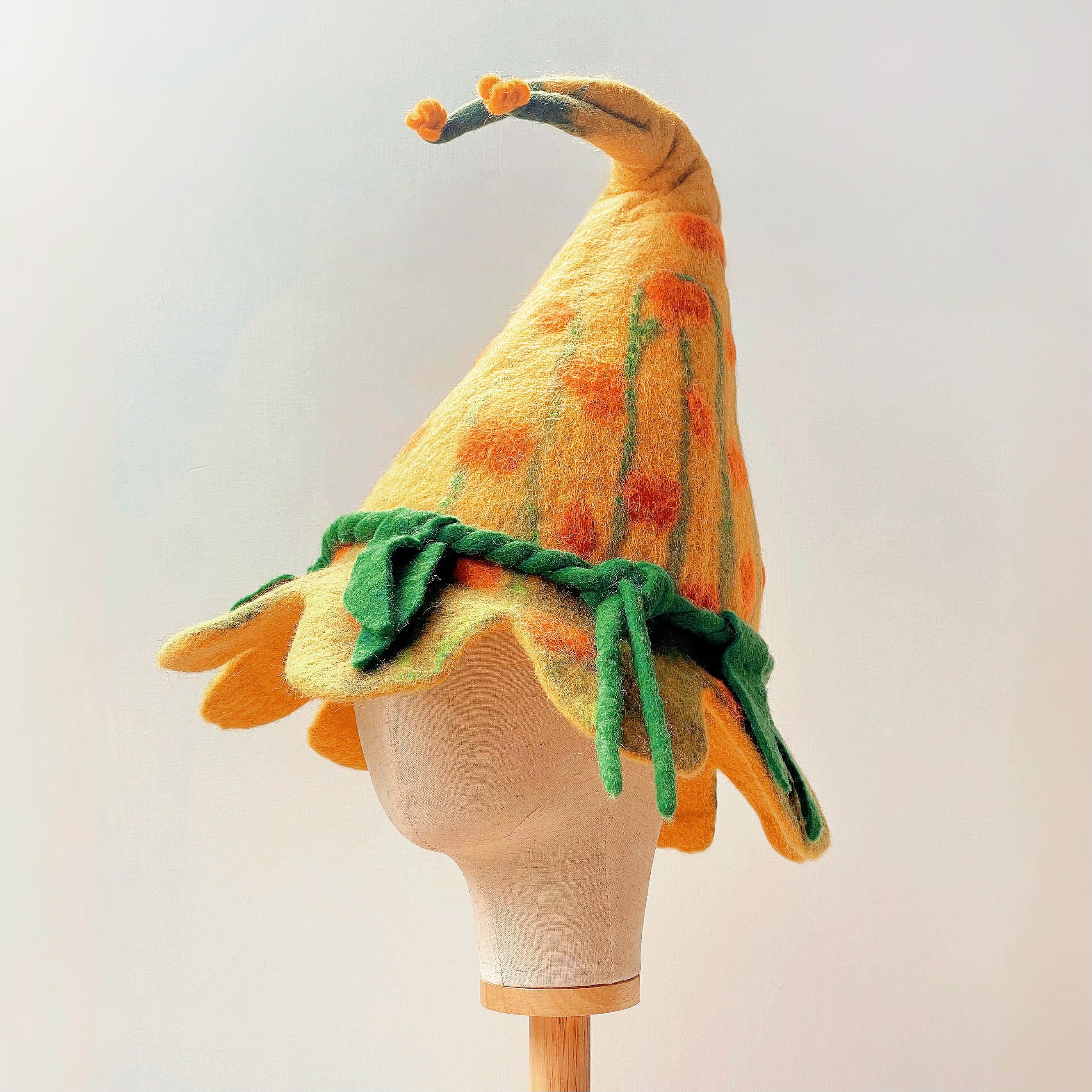 Sunflower Fairy Felt Hat