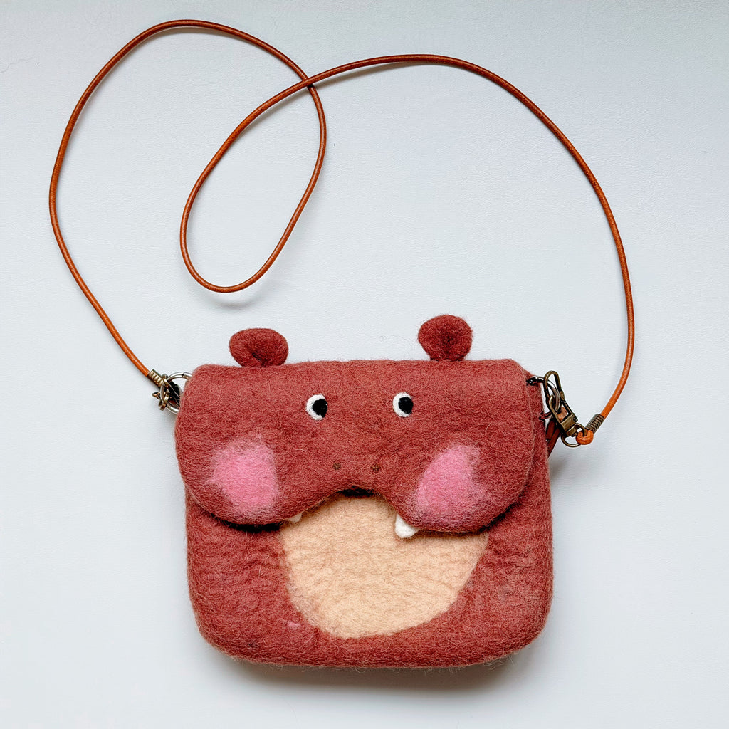 Pink Hippo Crossbody