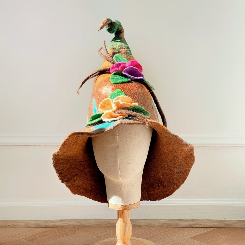 Forest Bloom Felt Hat