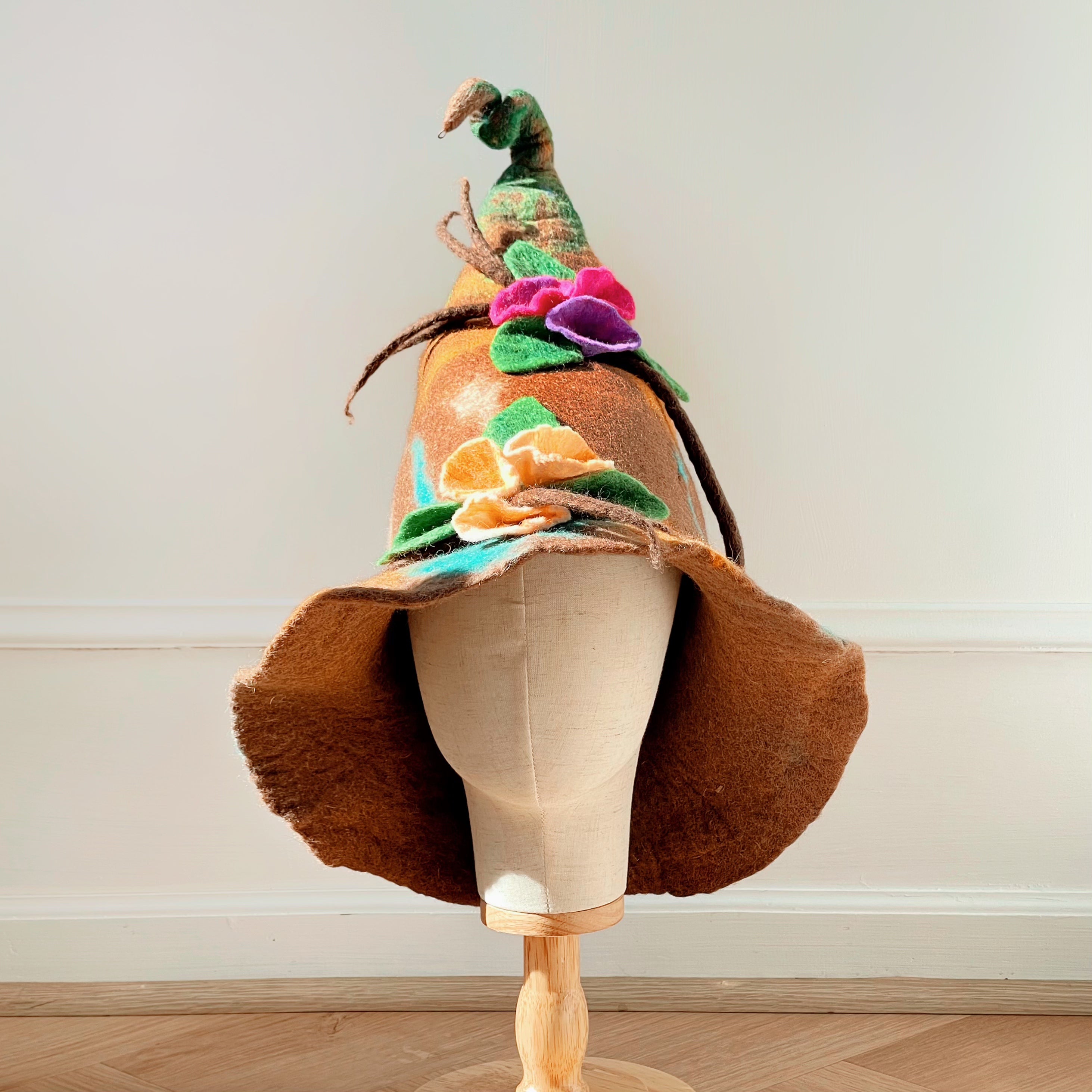 Forest Bloom Felt Hat