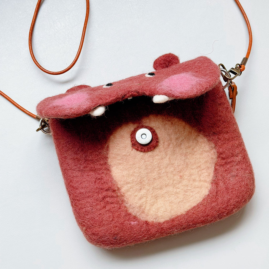 Pink Hippo Crossbody
