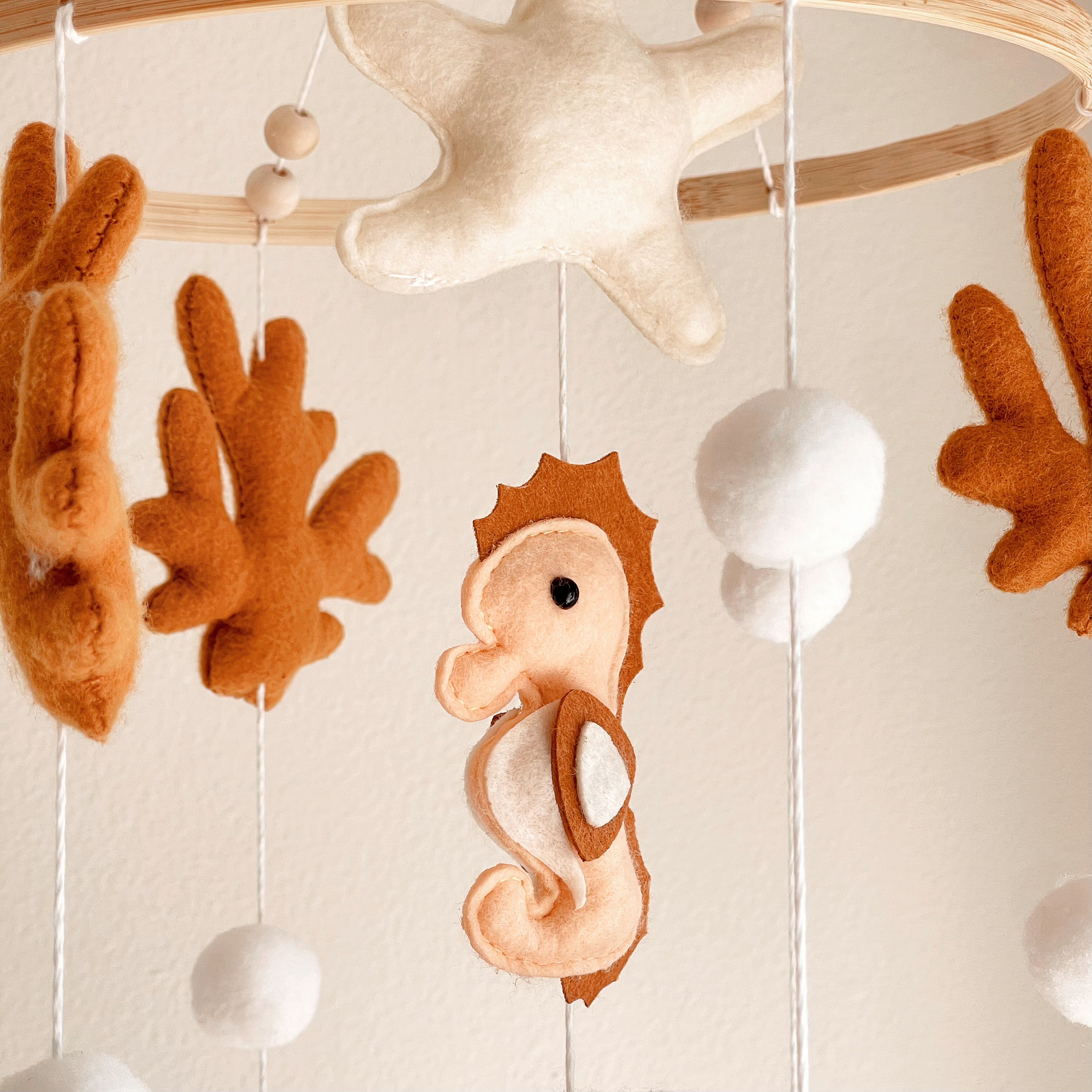 Ocean-Themed Handmade Felt Baby Mobile