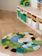 Landscape Textured Rug – Round Version