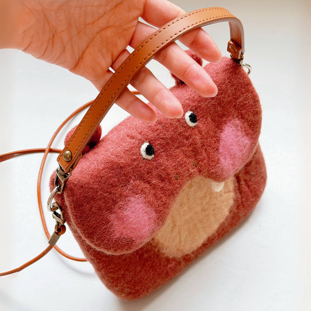 Pink Hippo Crossbody