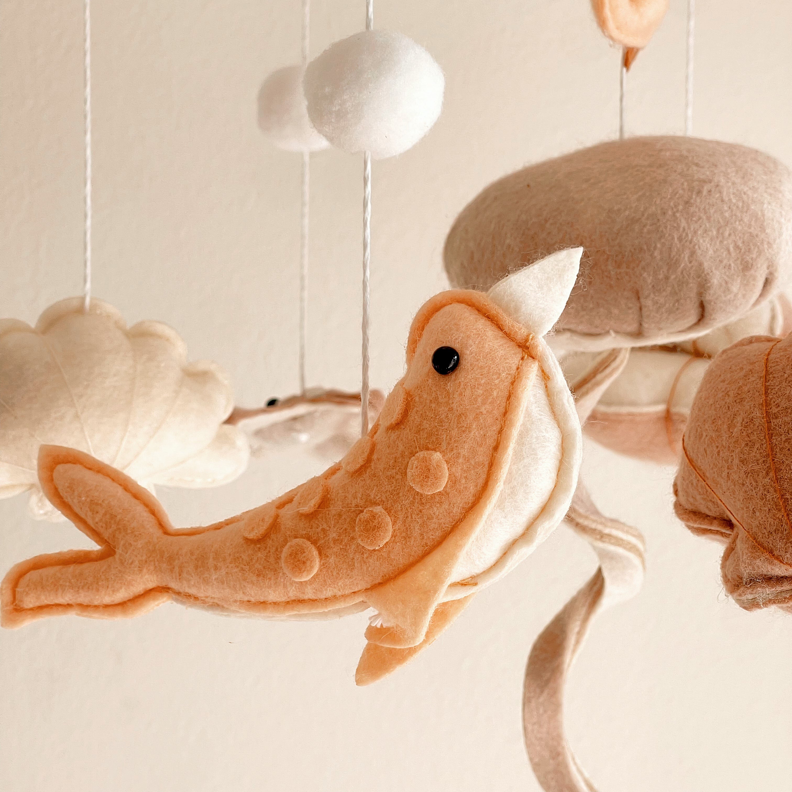 Ocean-Themed Handmade Felt Baby Mobile