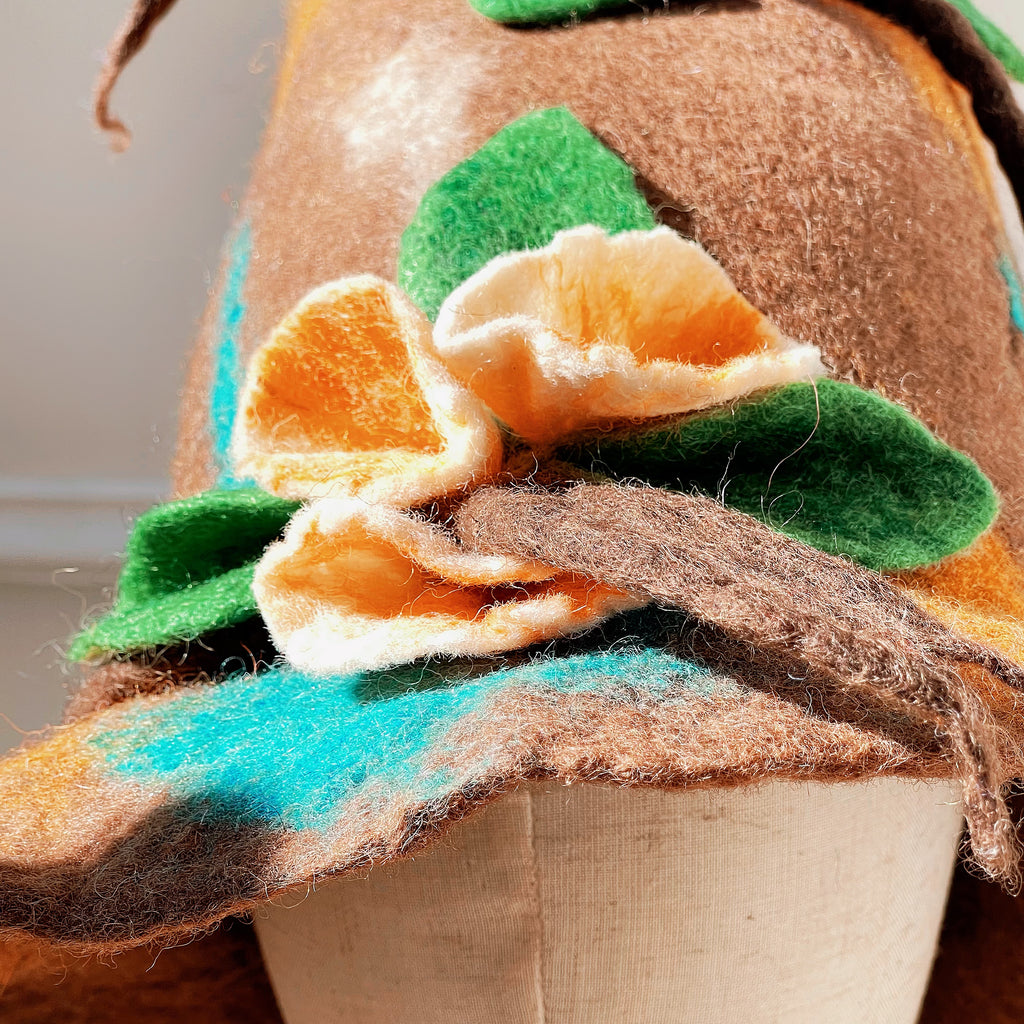 Forest Bloom Felt Hat