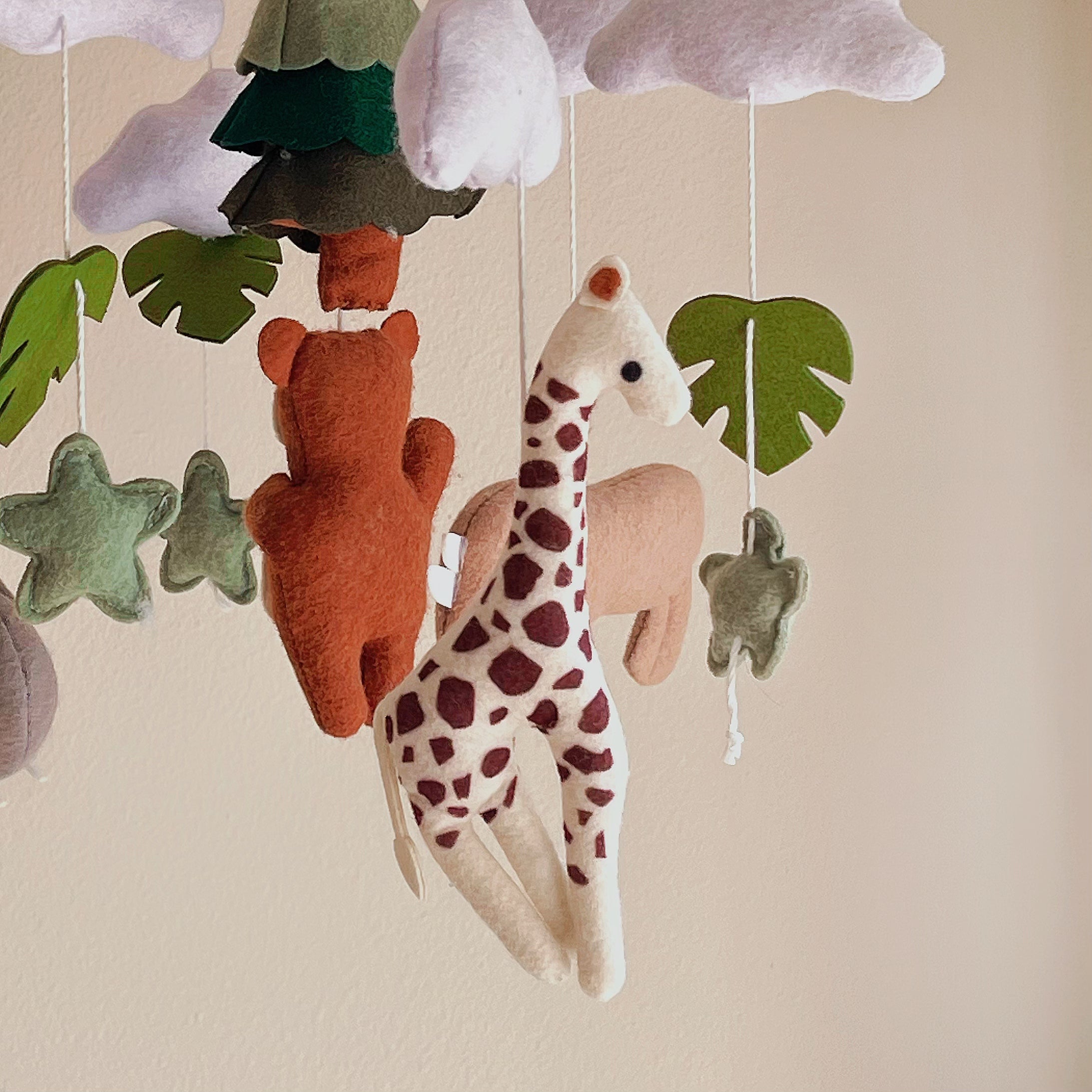 Forest Friends Felt Baby Mobile
