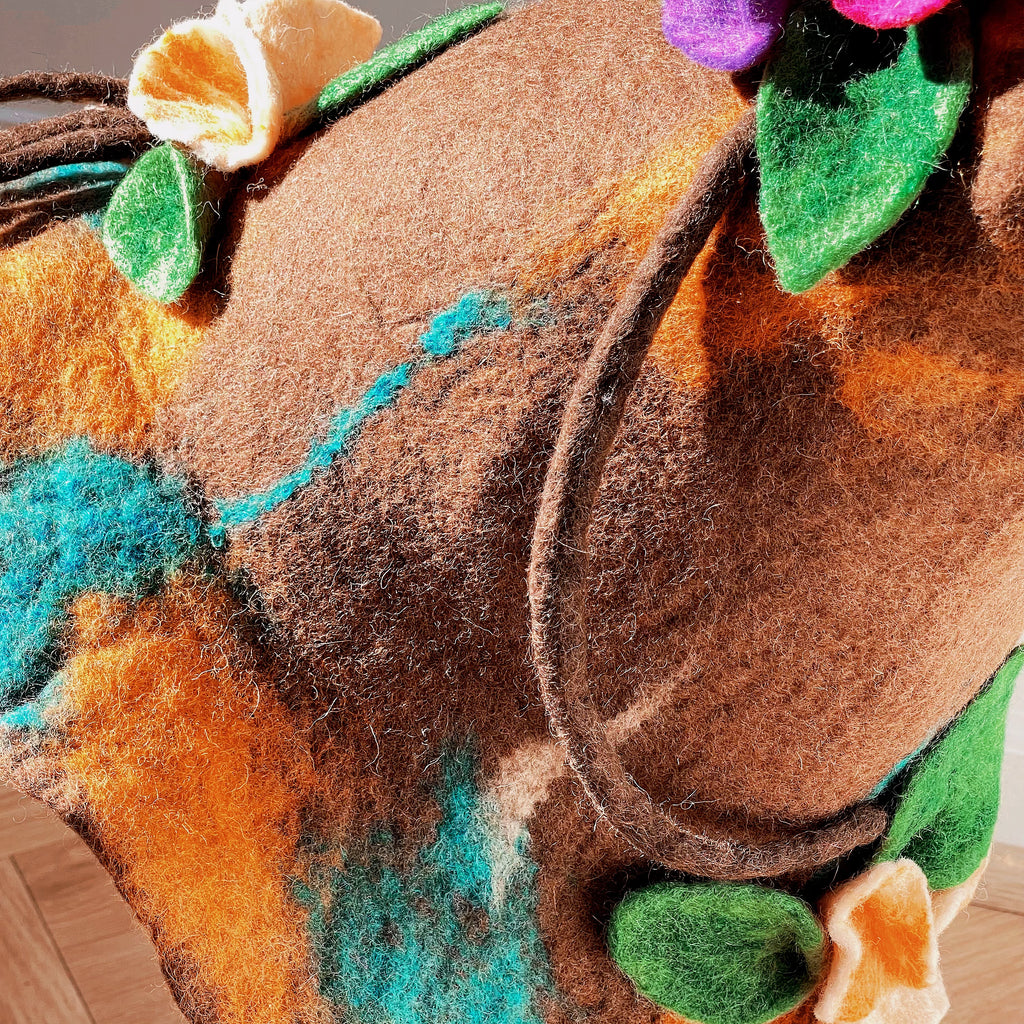 Forest Bloom Felt Hat