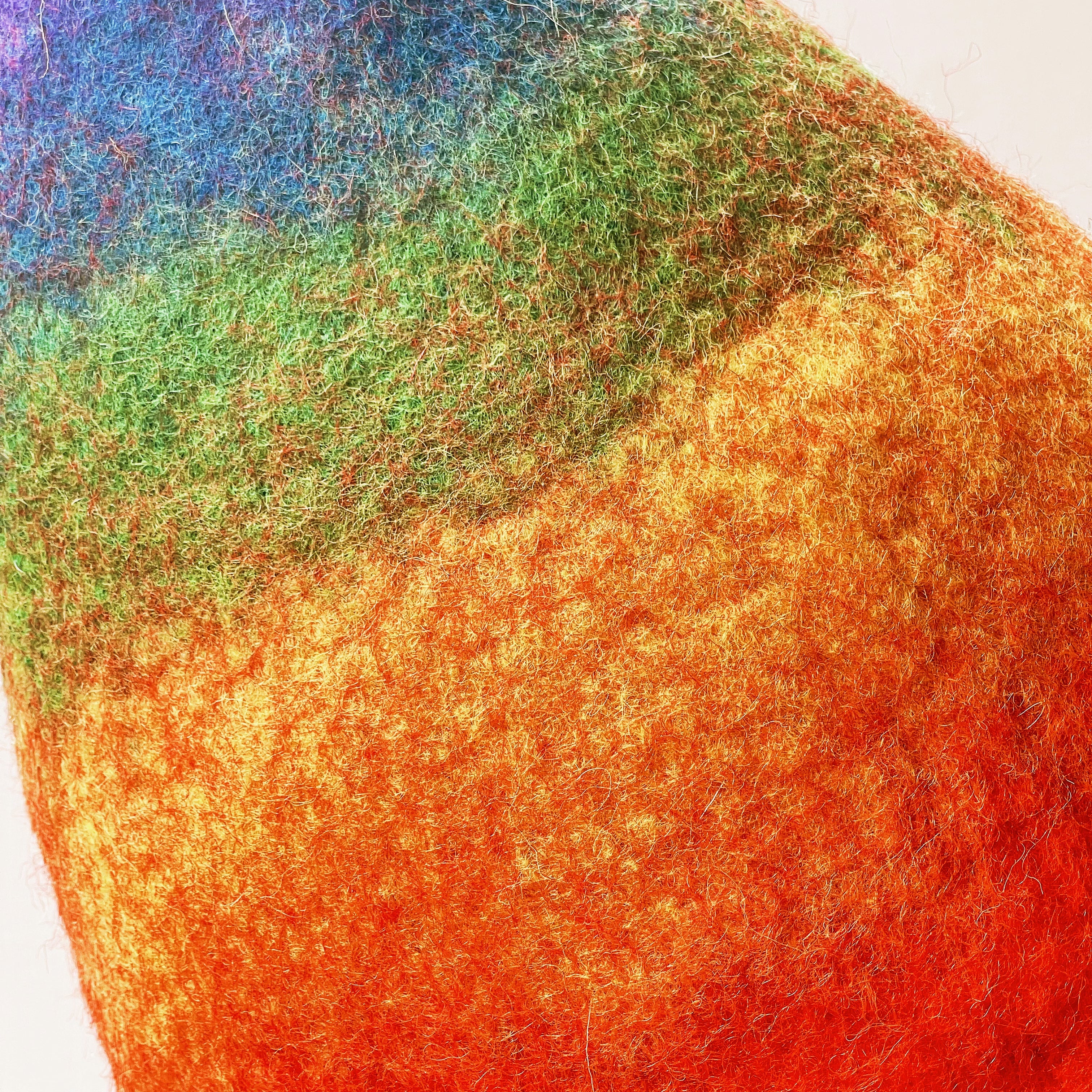 Rainbow Wool Felt Hat