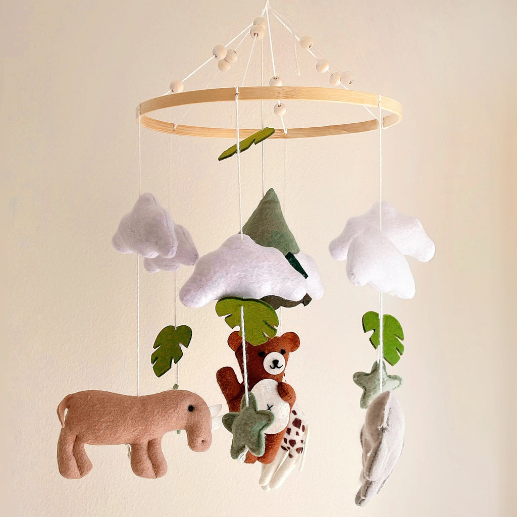 Forest Friends Felt Baby Mobile