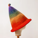 Rainbow Wool Felt Hat