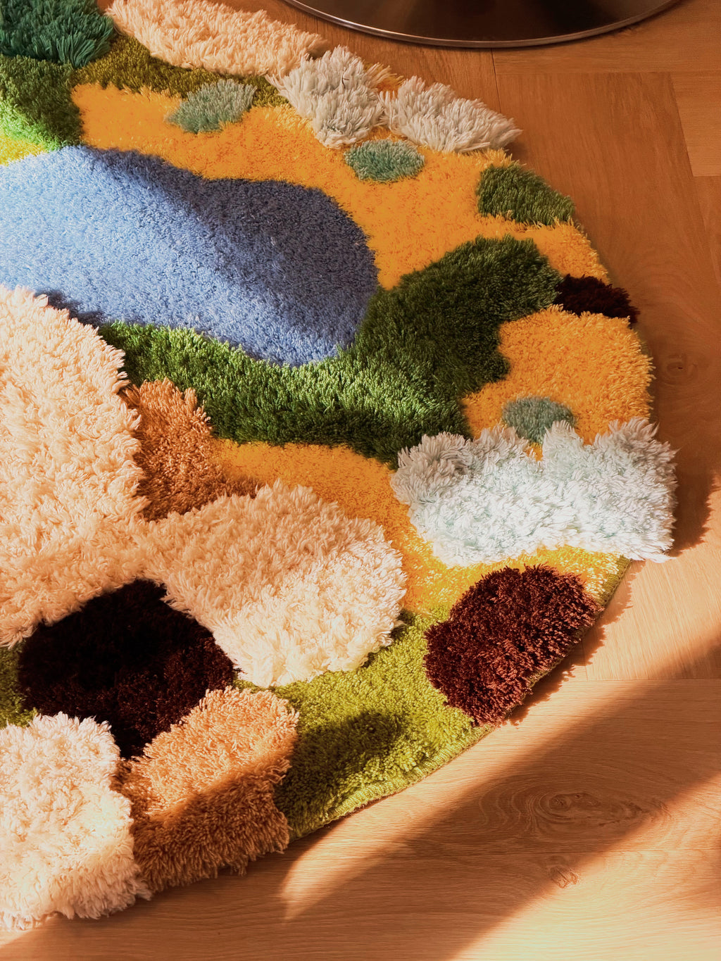 Landscape Textured Rug – Round Version