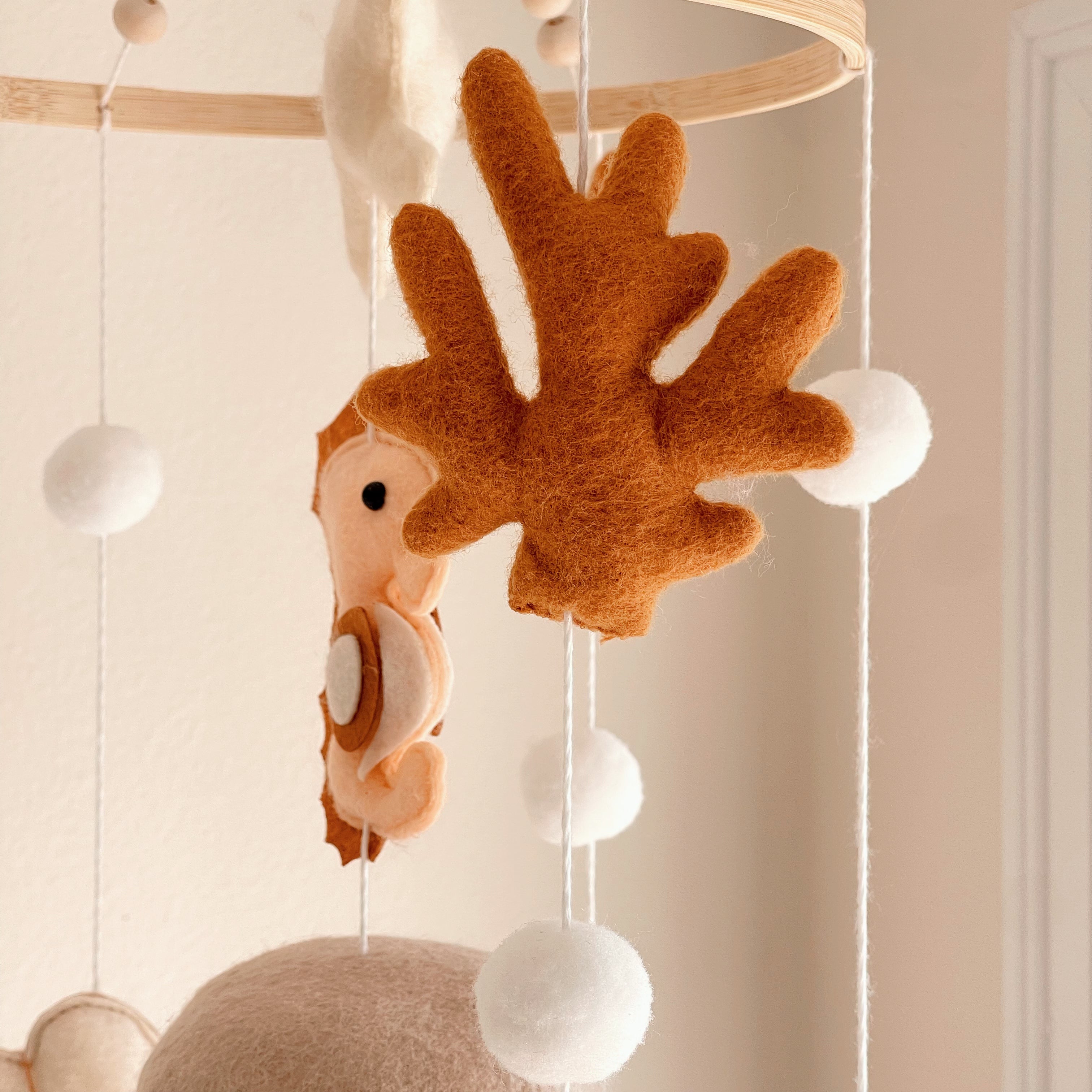 Ocean-Themed Handmade Felt Baby Mobile