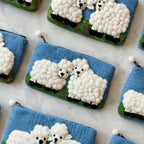 Sheep Meadow - wool felt pouch