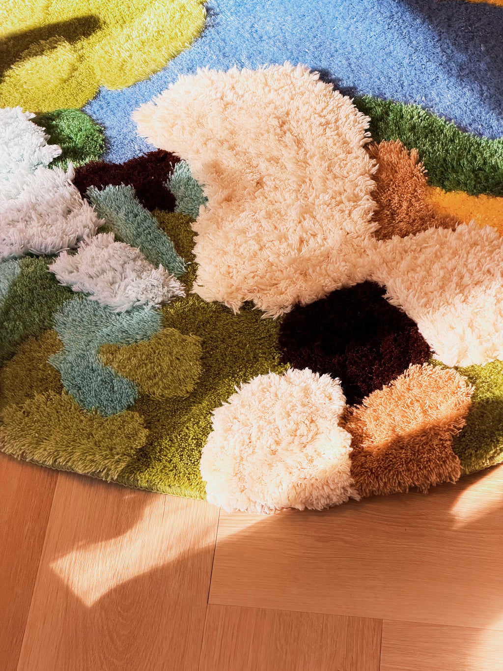 Landscape Textured Rug – Round Version