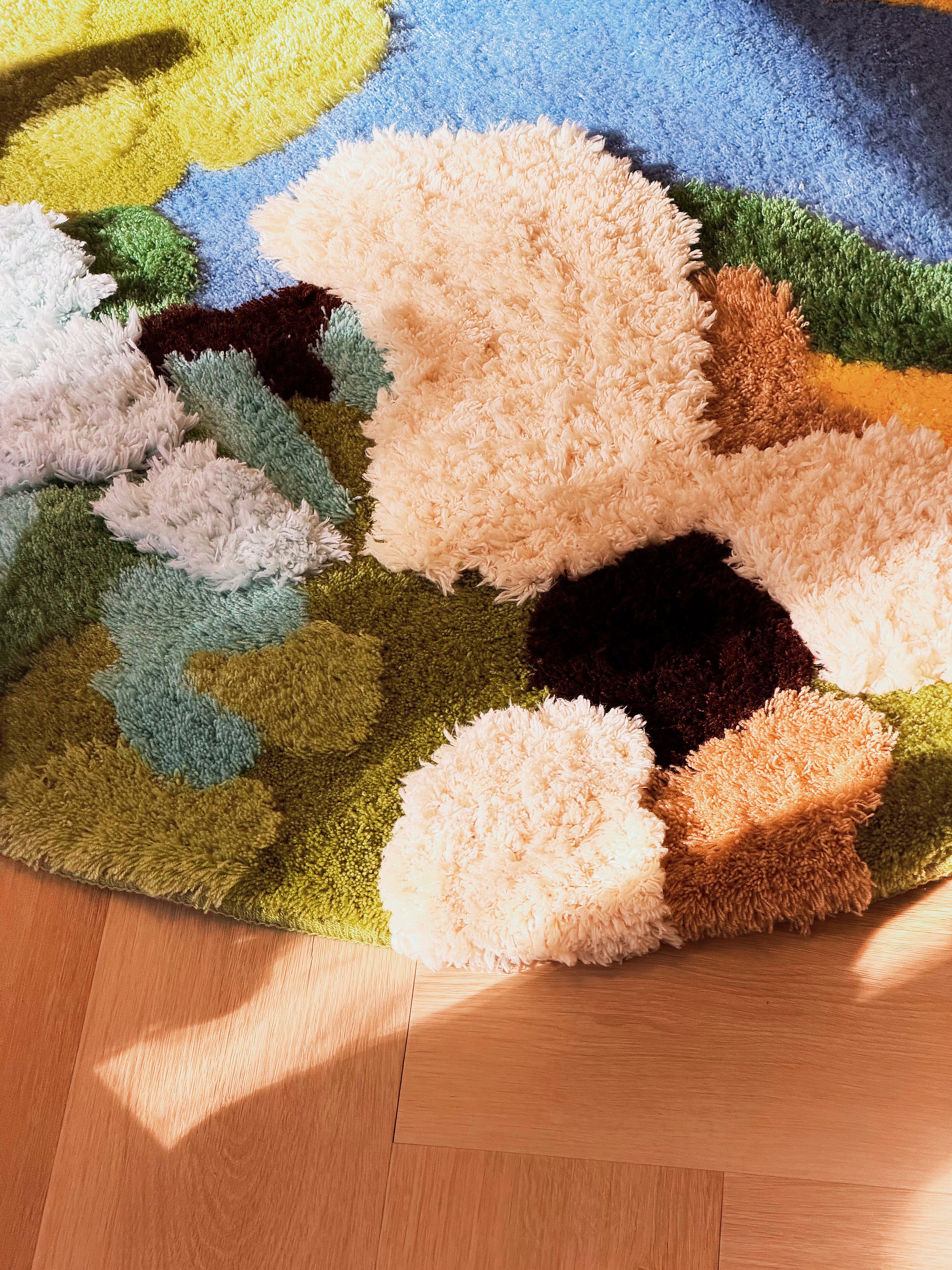 Landscape Textured Rug – Round Version