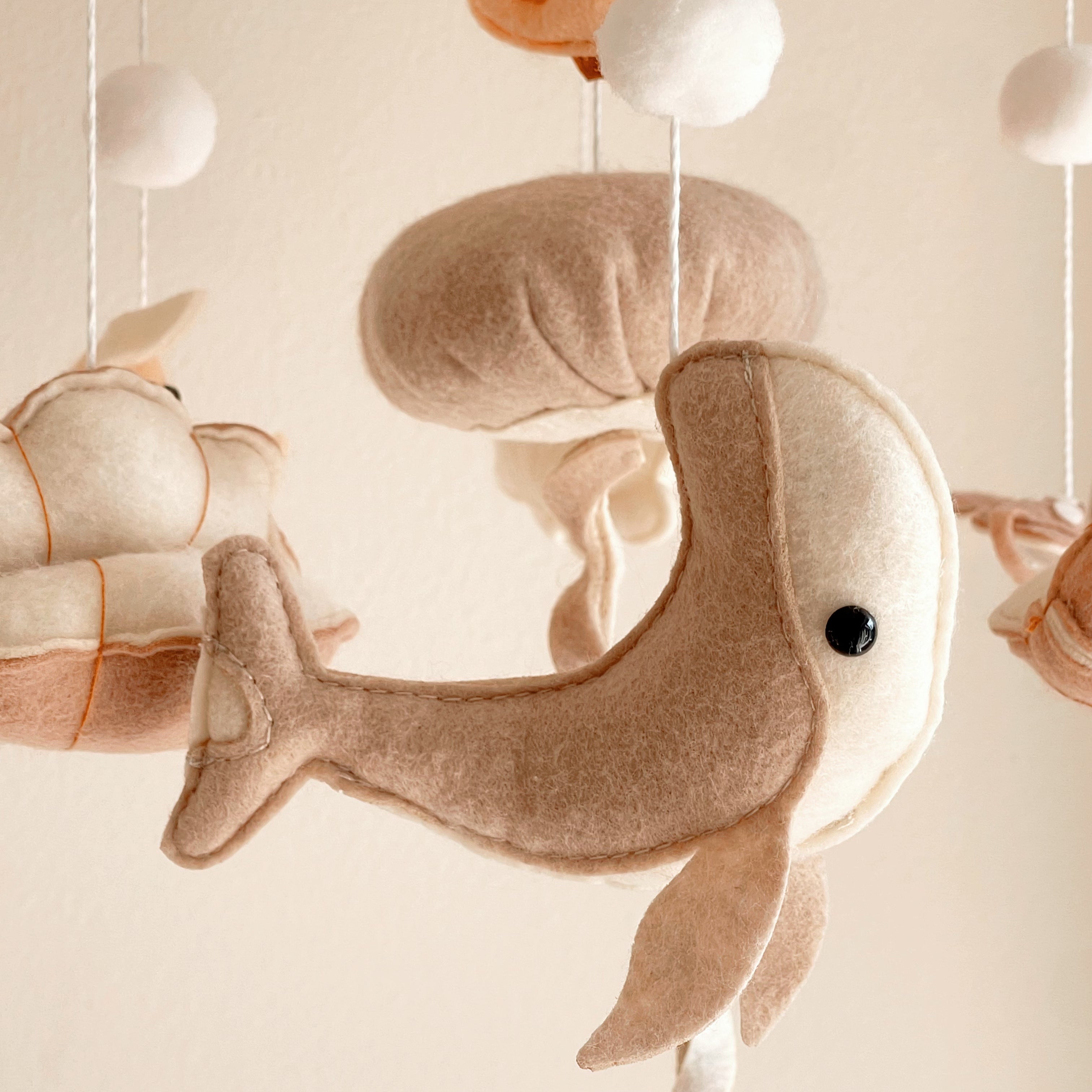 Ocean-Themed Handmade Felt Baby Mobile