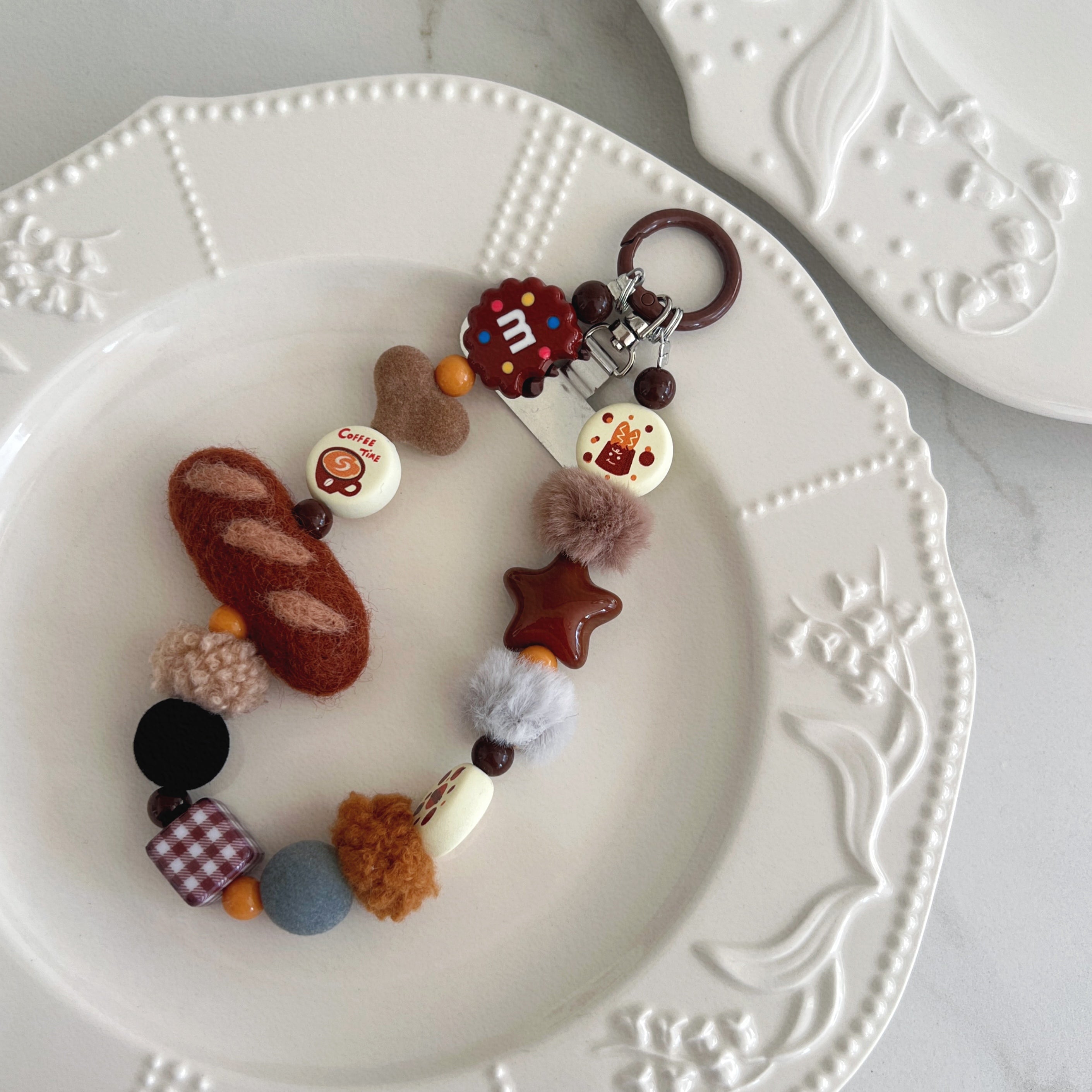 Baguette Bread Phone Charm