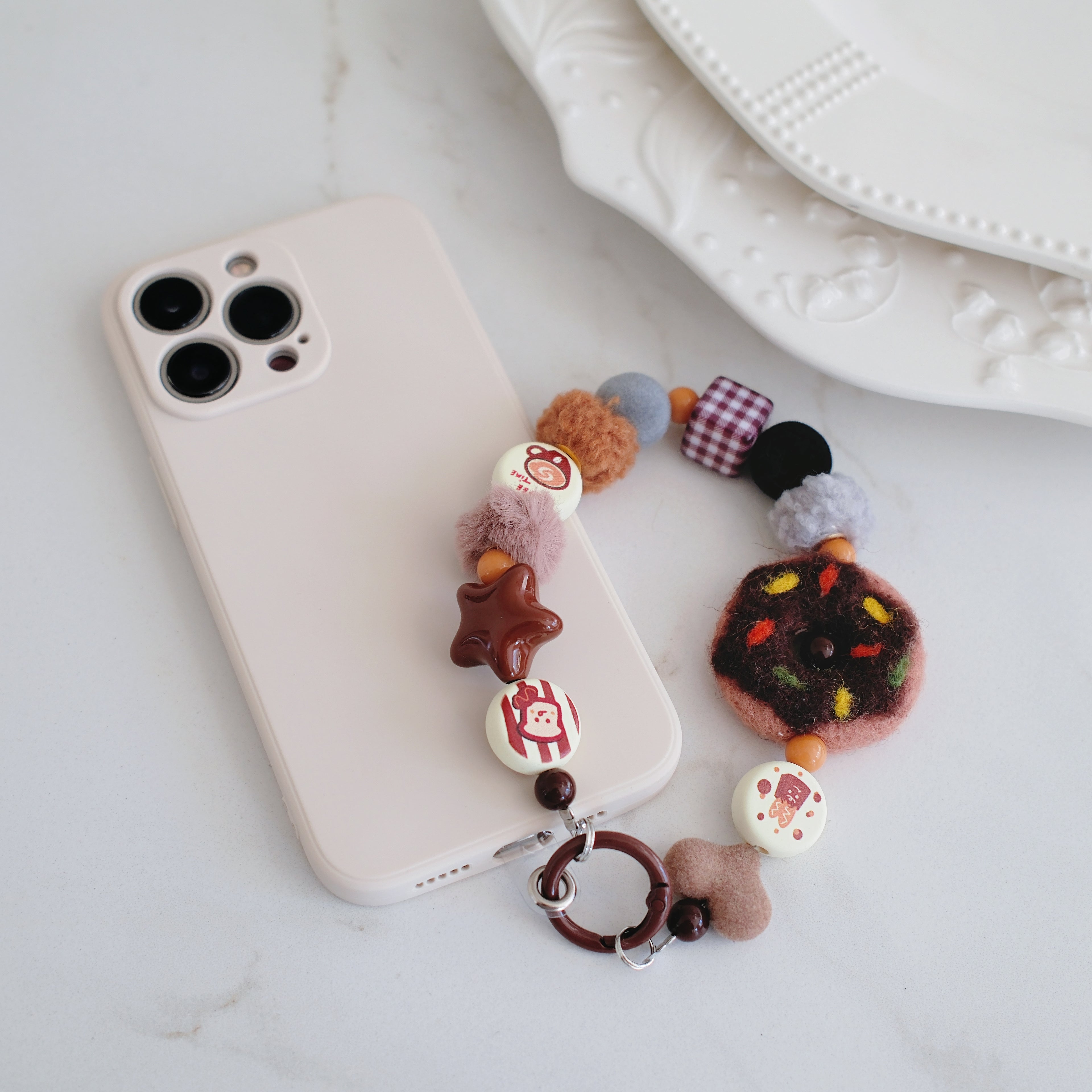 Choco Donut Phone Charm