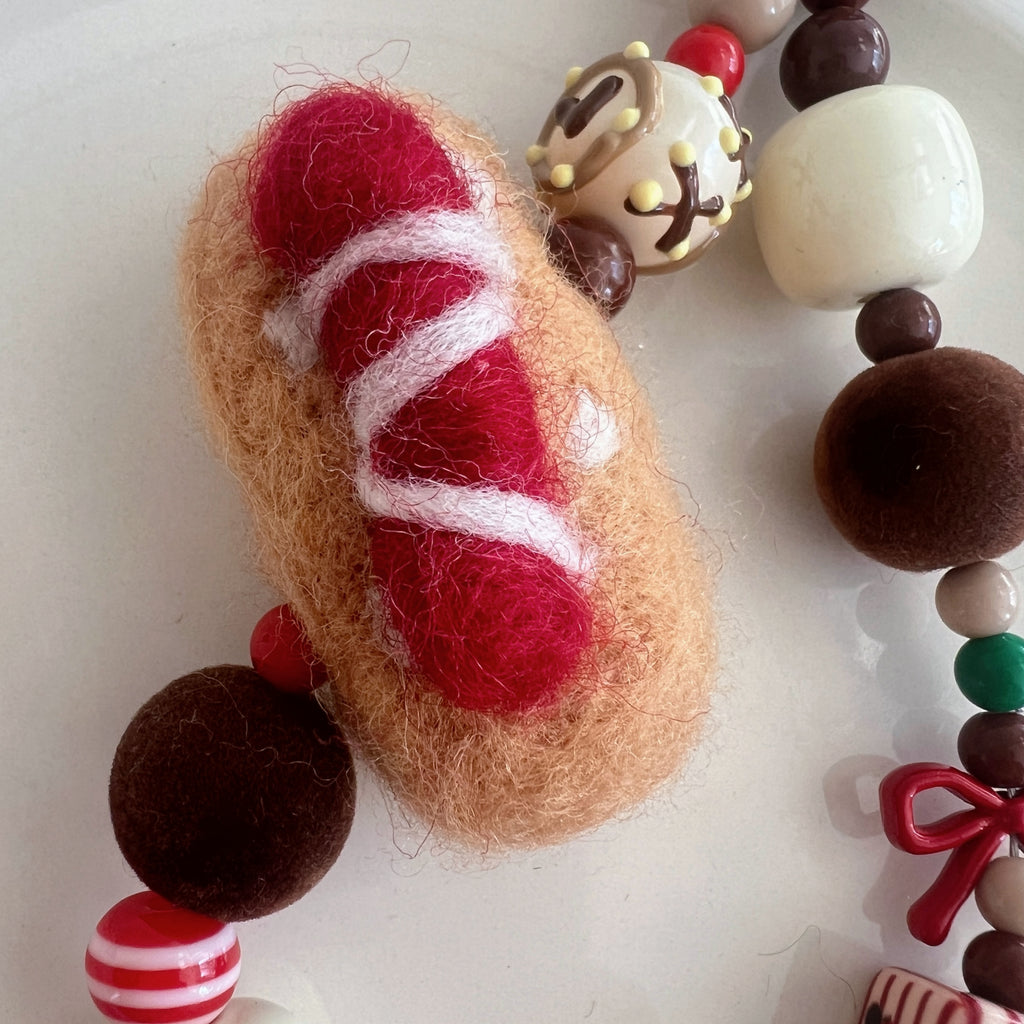 Hotdog Bun Phone Charm