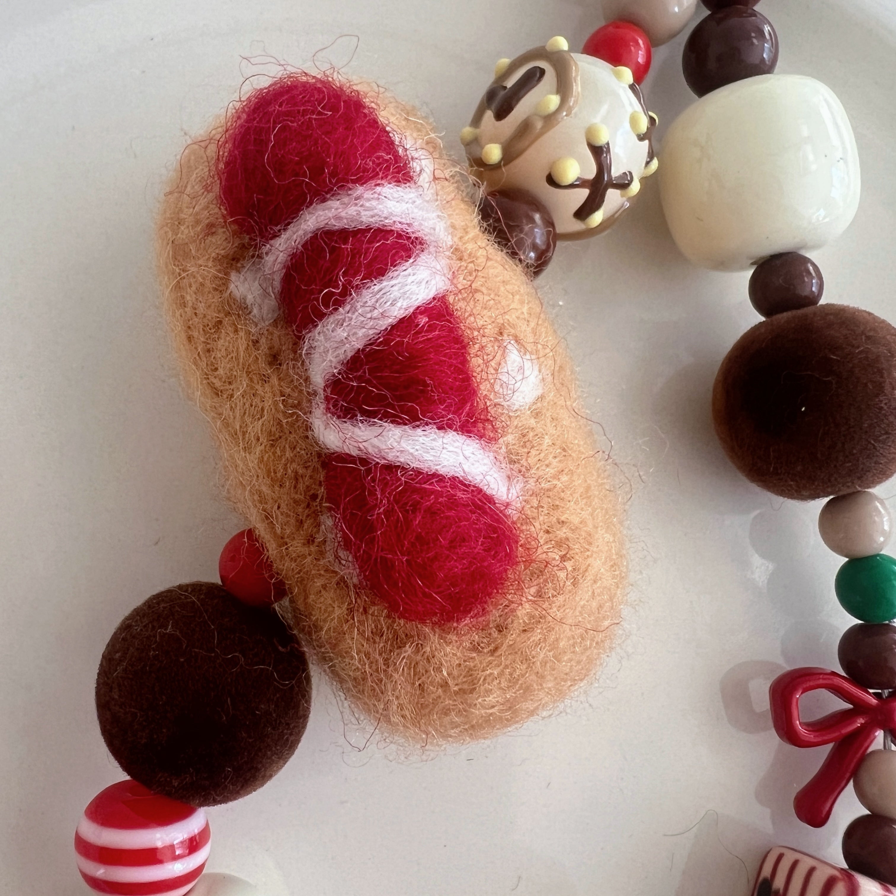 Hotdog Bun Phone Charm