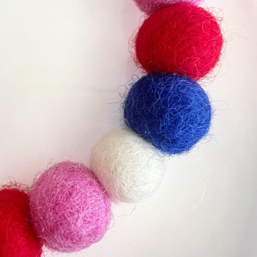 Candy Pop Wool Beads Phone Charm