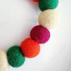 Autumn Spice Wool Beads Phone Charm