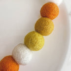 Autumn Sunset Wool Beads Phone Charm