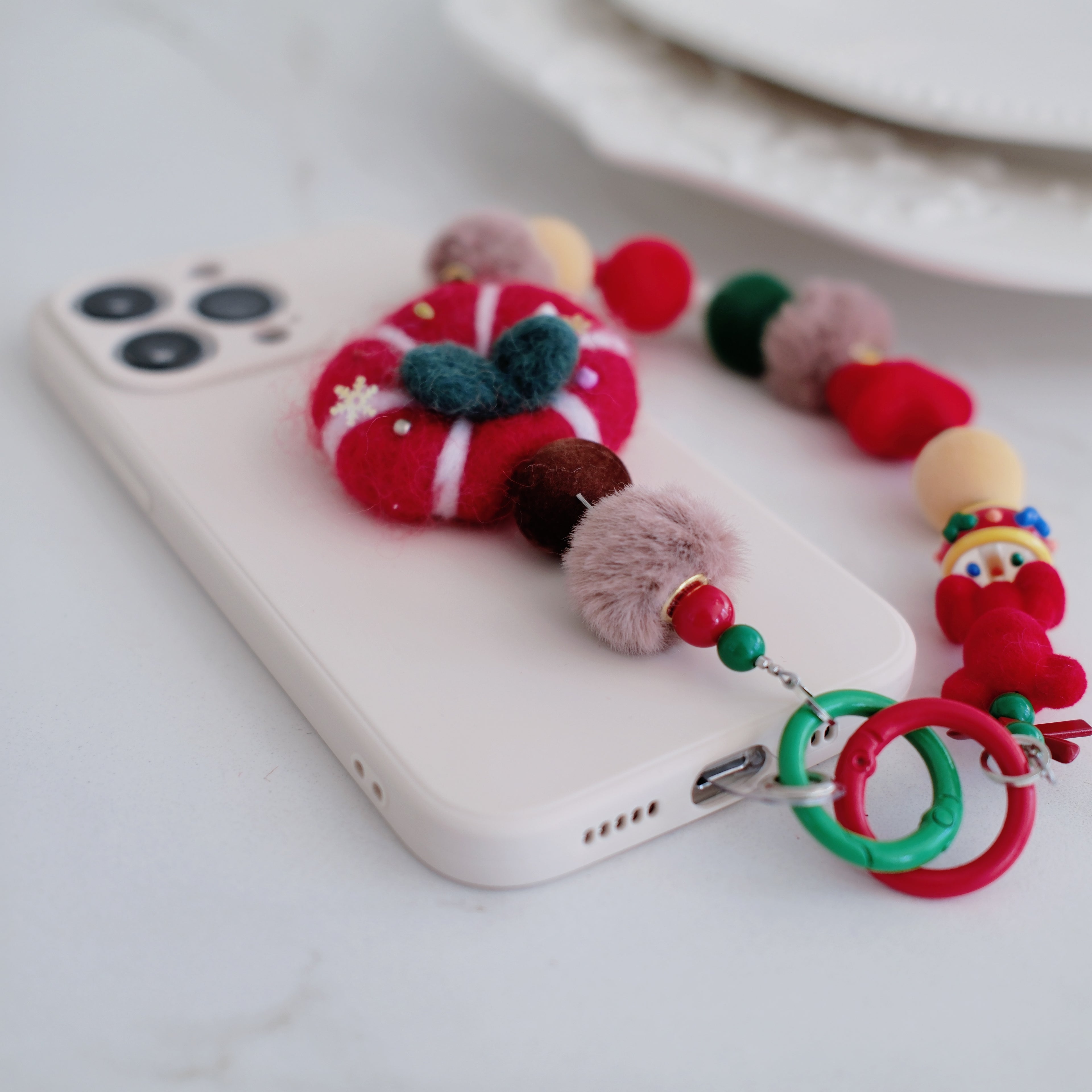 Christmas Wreath Phone Charm