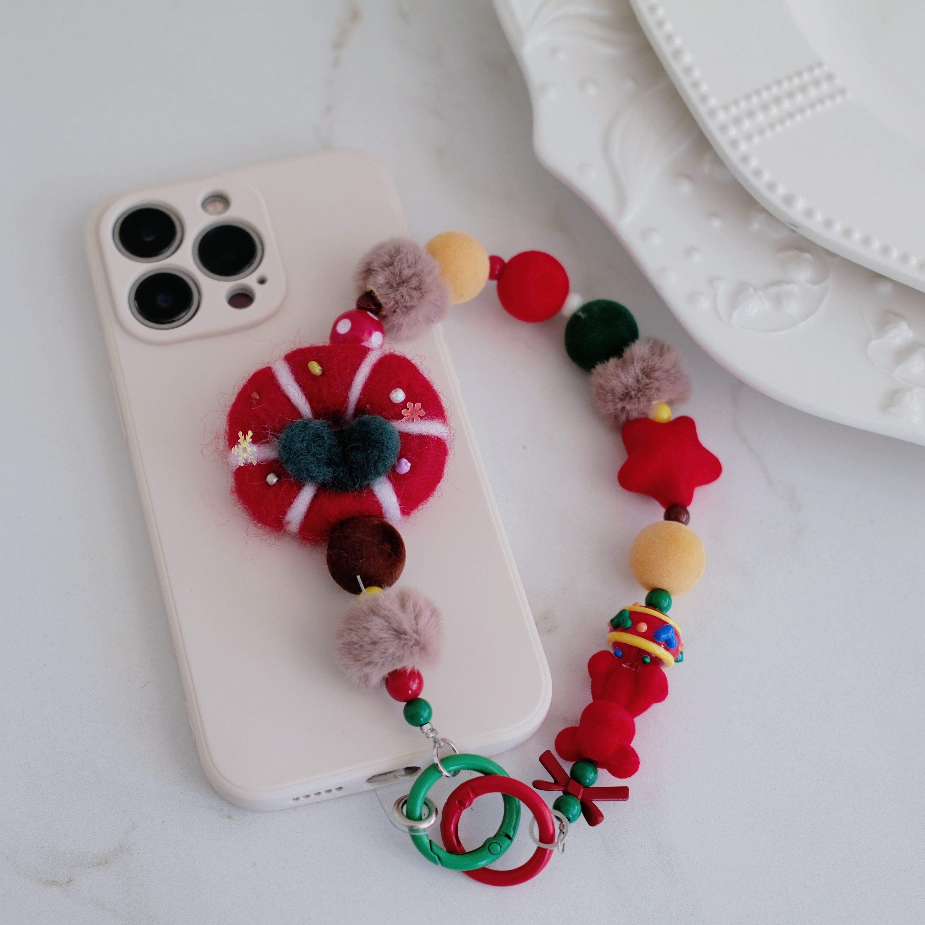 Christmas Wreath Phone Charm