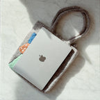 Hand-Felted Dog Latte Tote