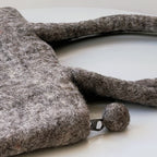 Hand-Felted Dog Latte Tote