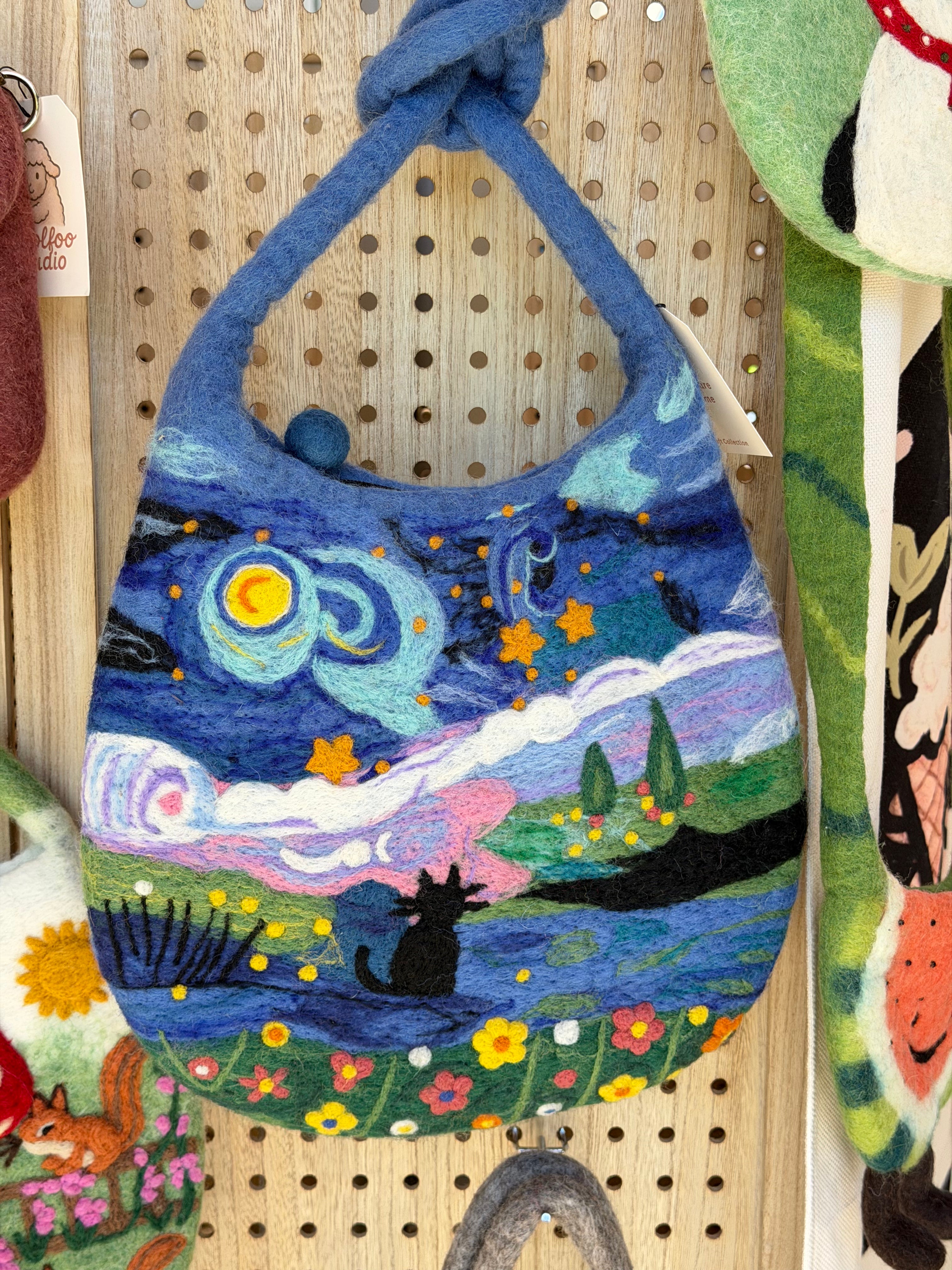 Starry Night Meadow Tote