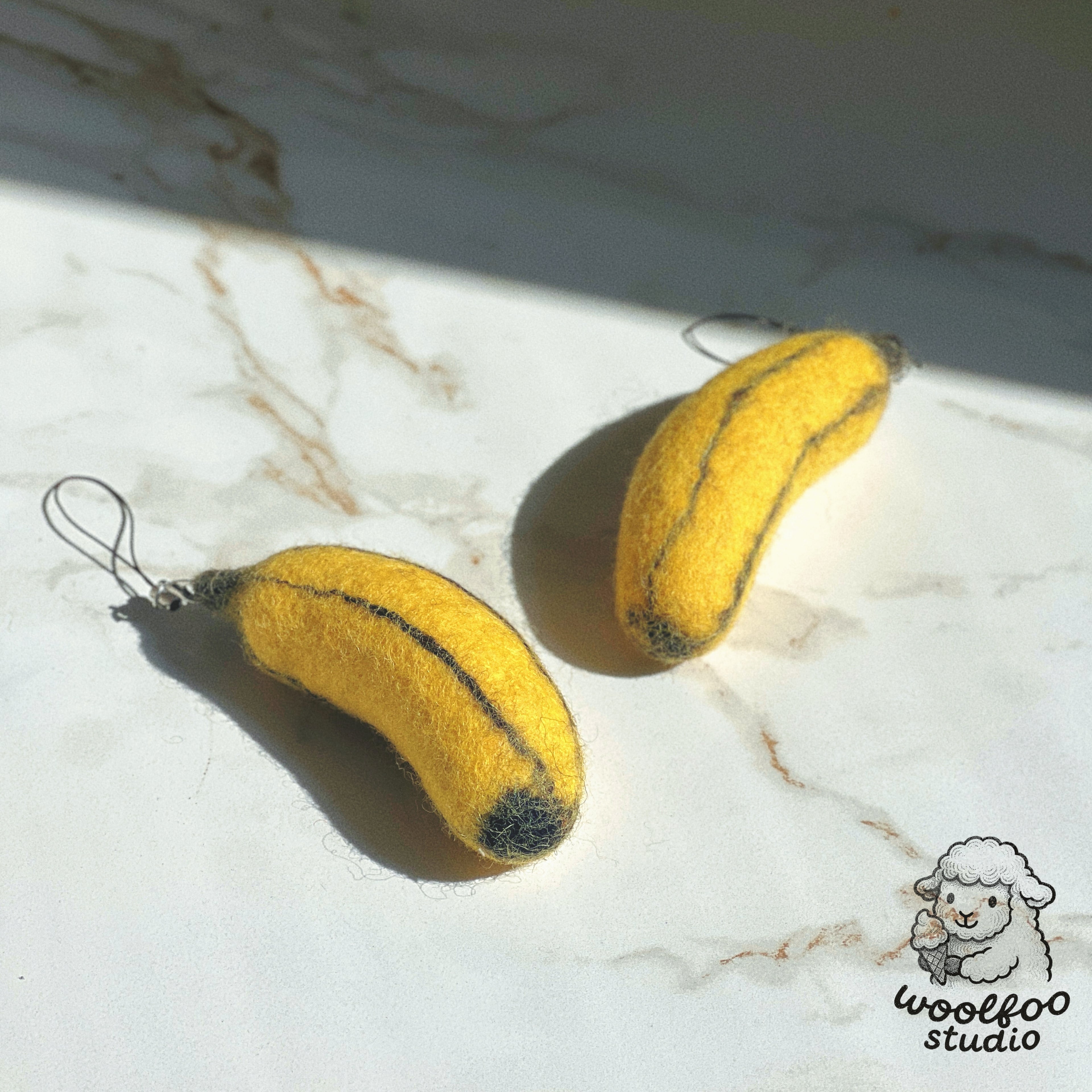 Felted Wool Banana
