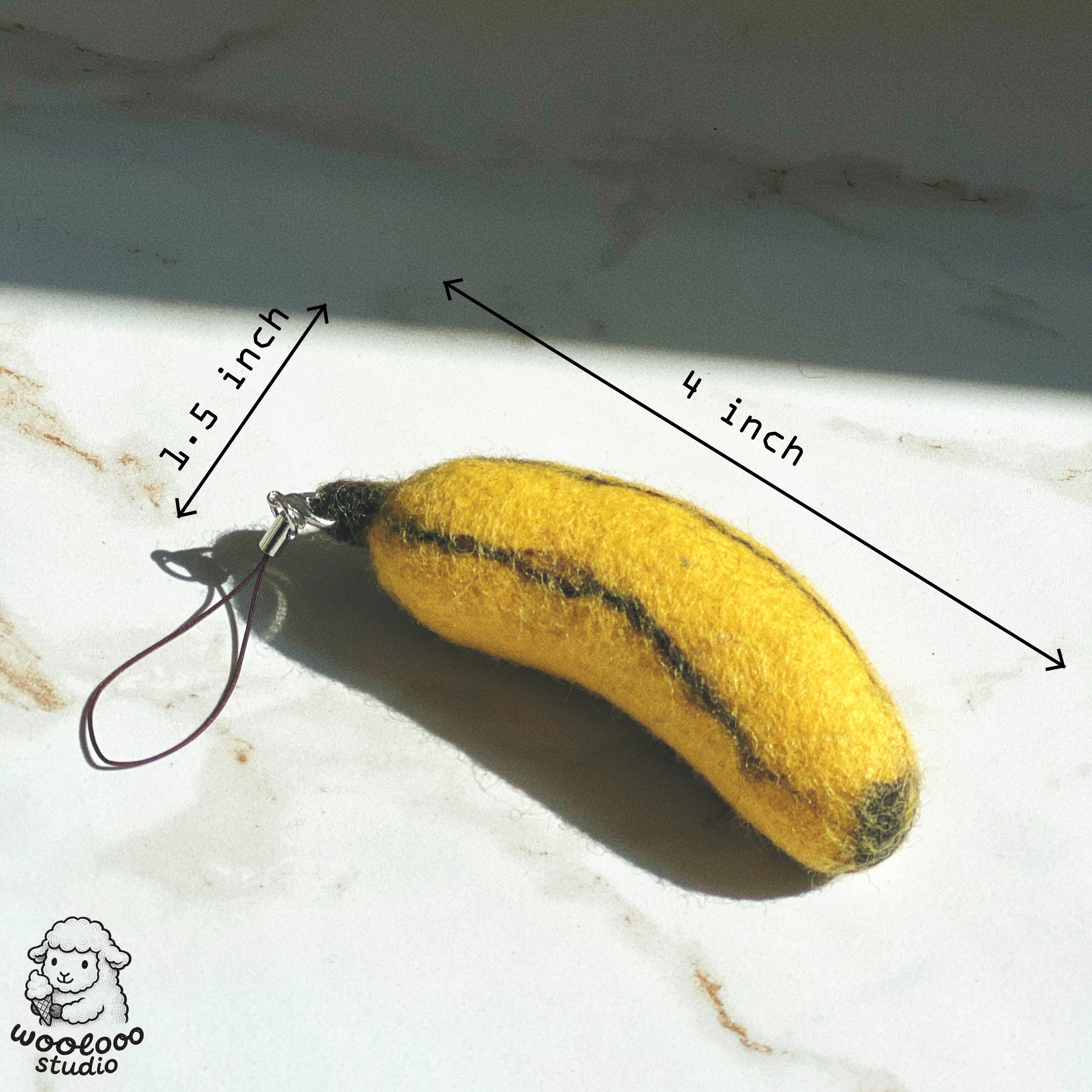 Felted Wool Banana