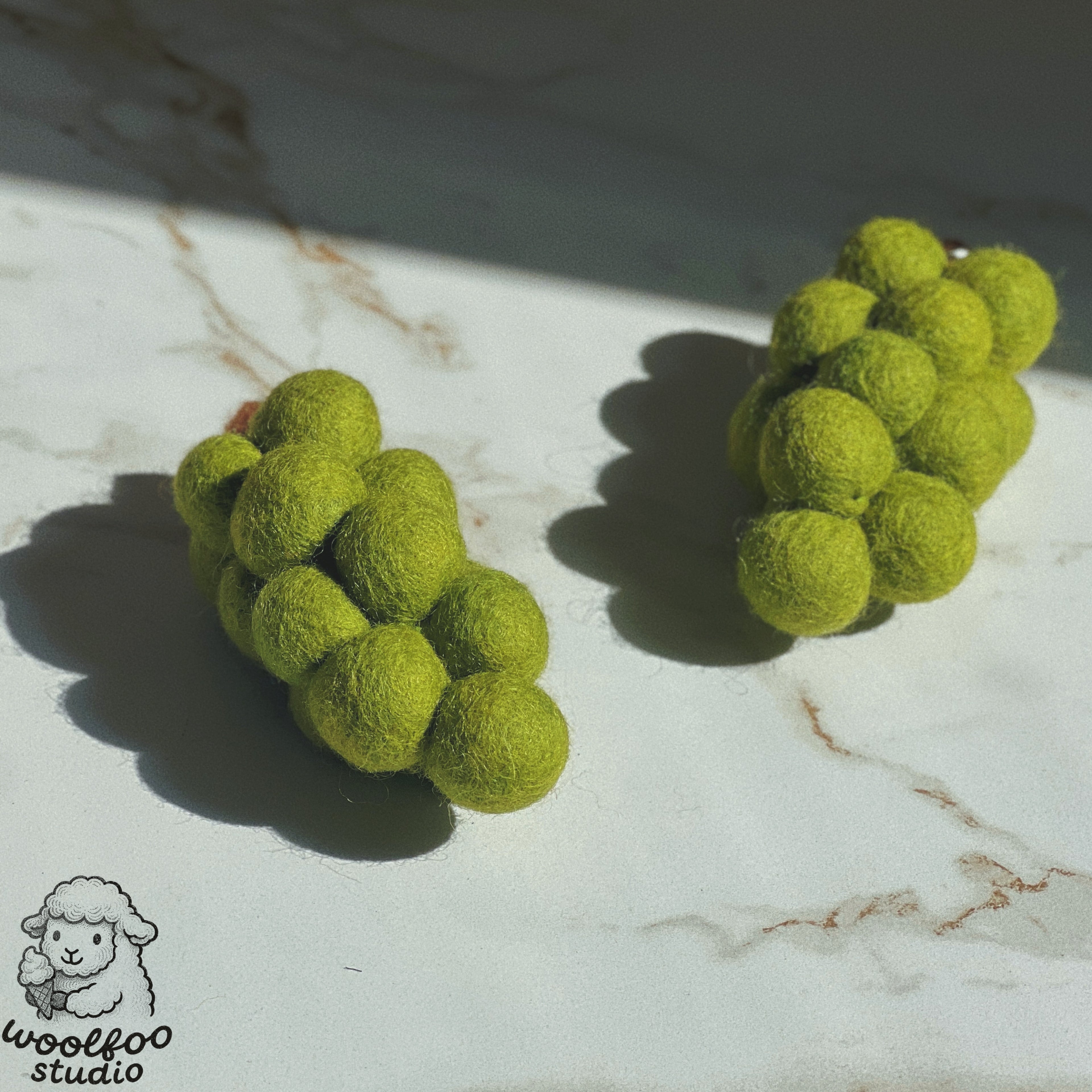 Felted Wool Green Grape