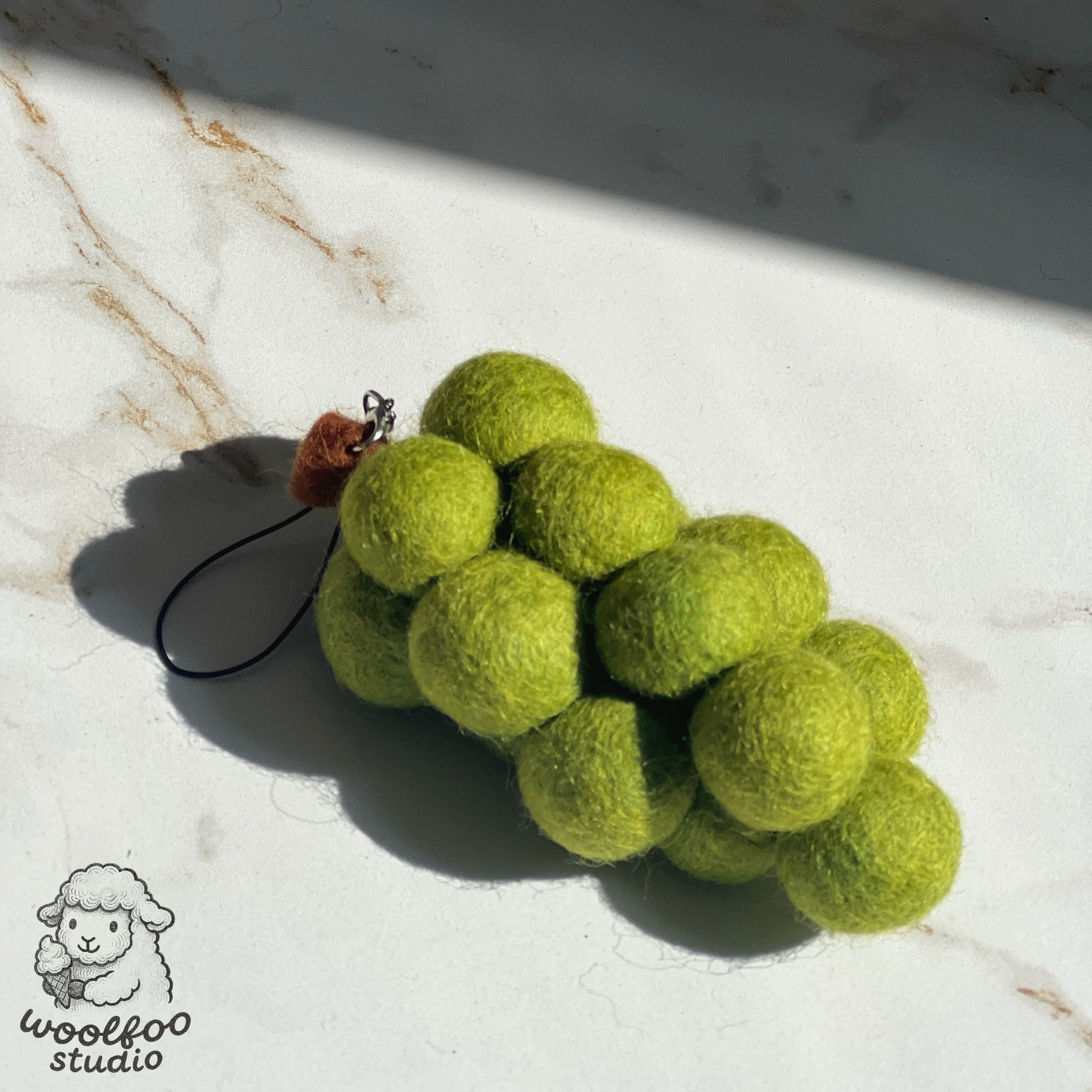Felted Wool Green Grape