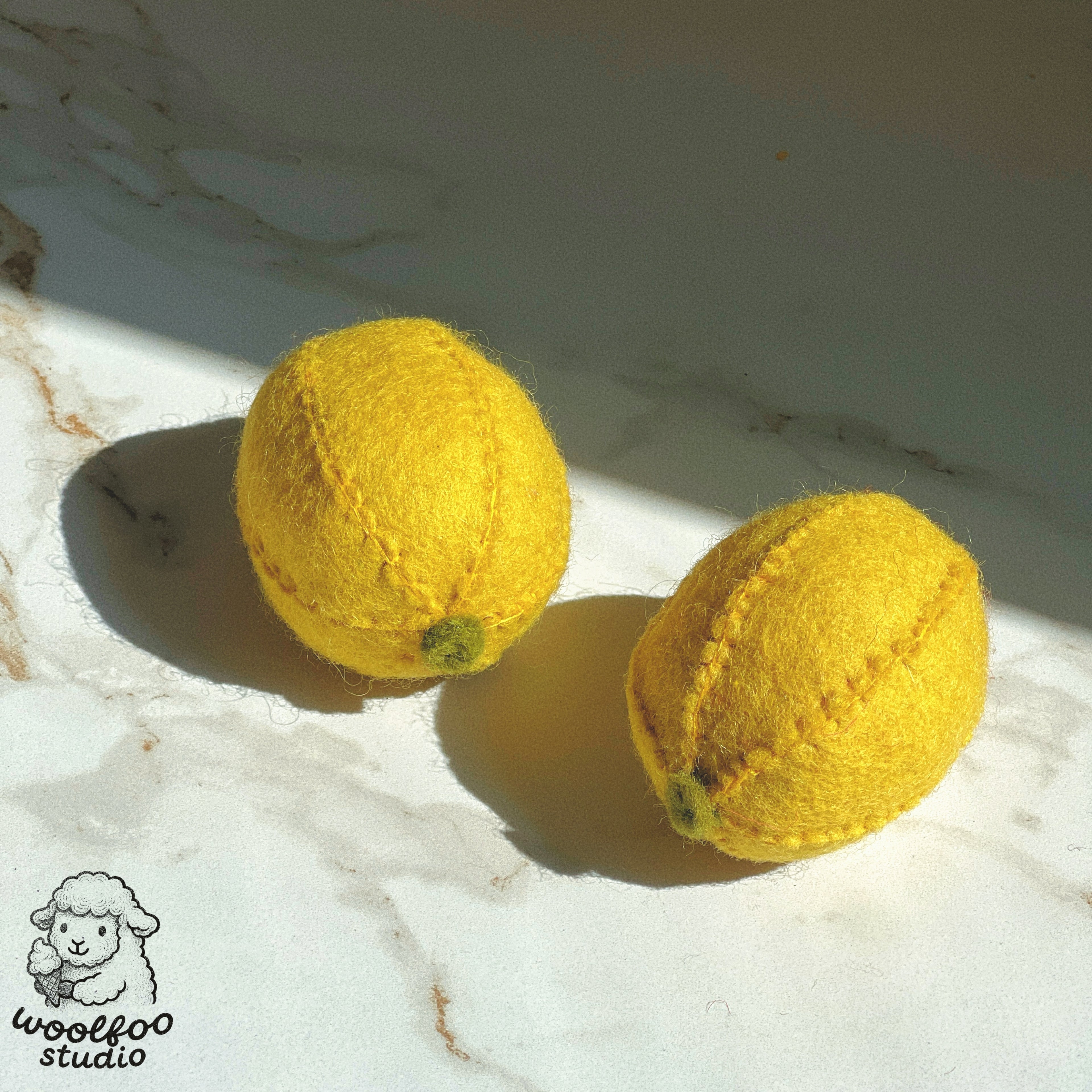 Felted Wool Lemon