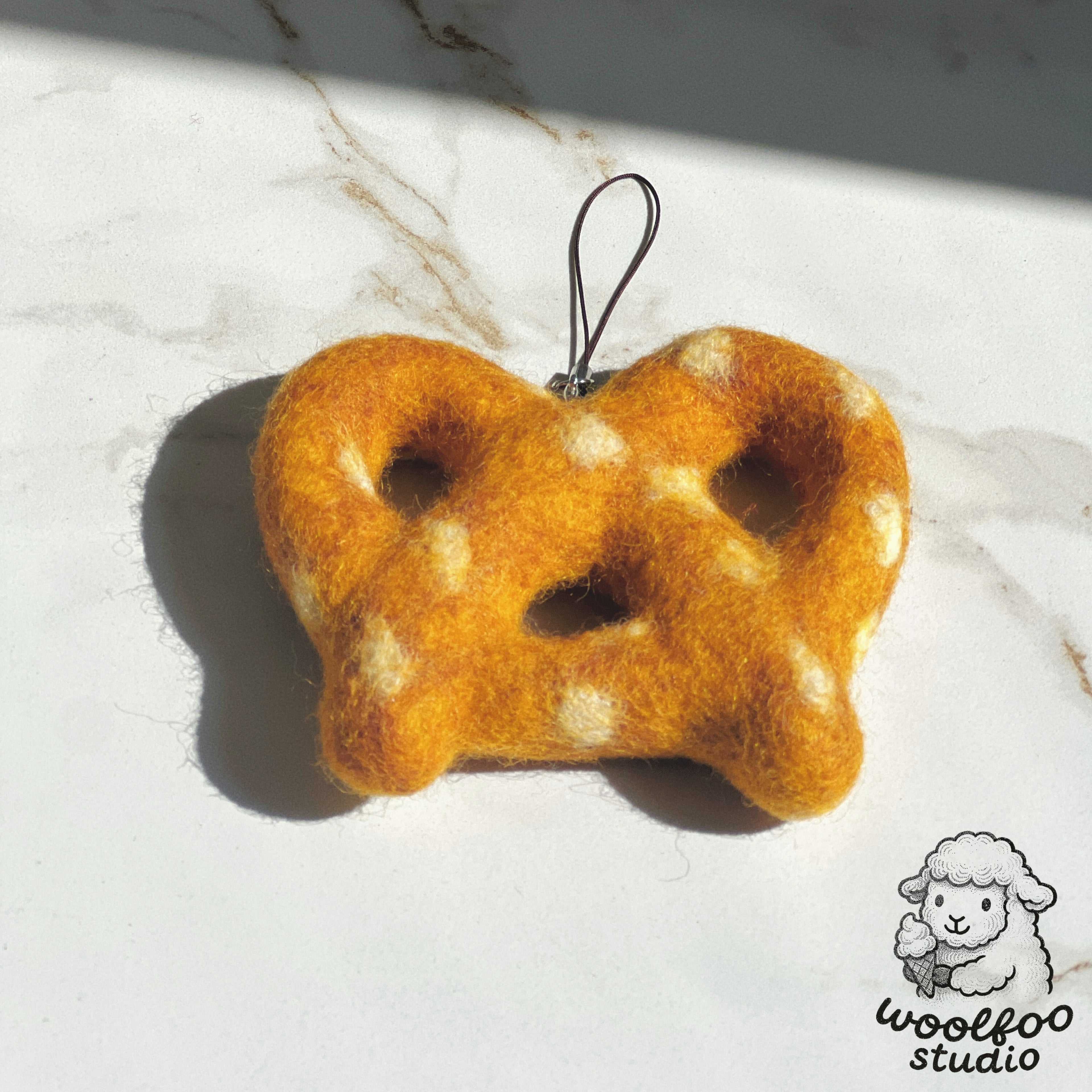 Felted Wool Pretzel
