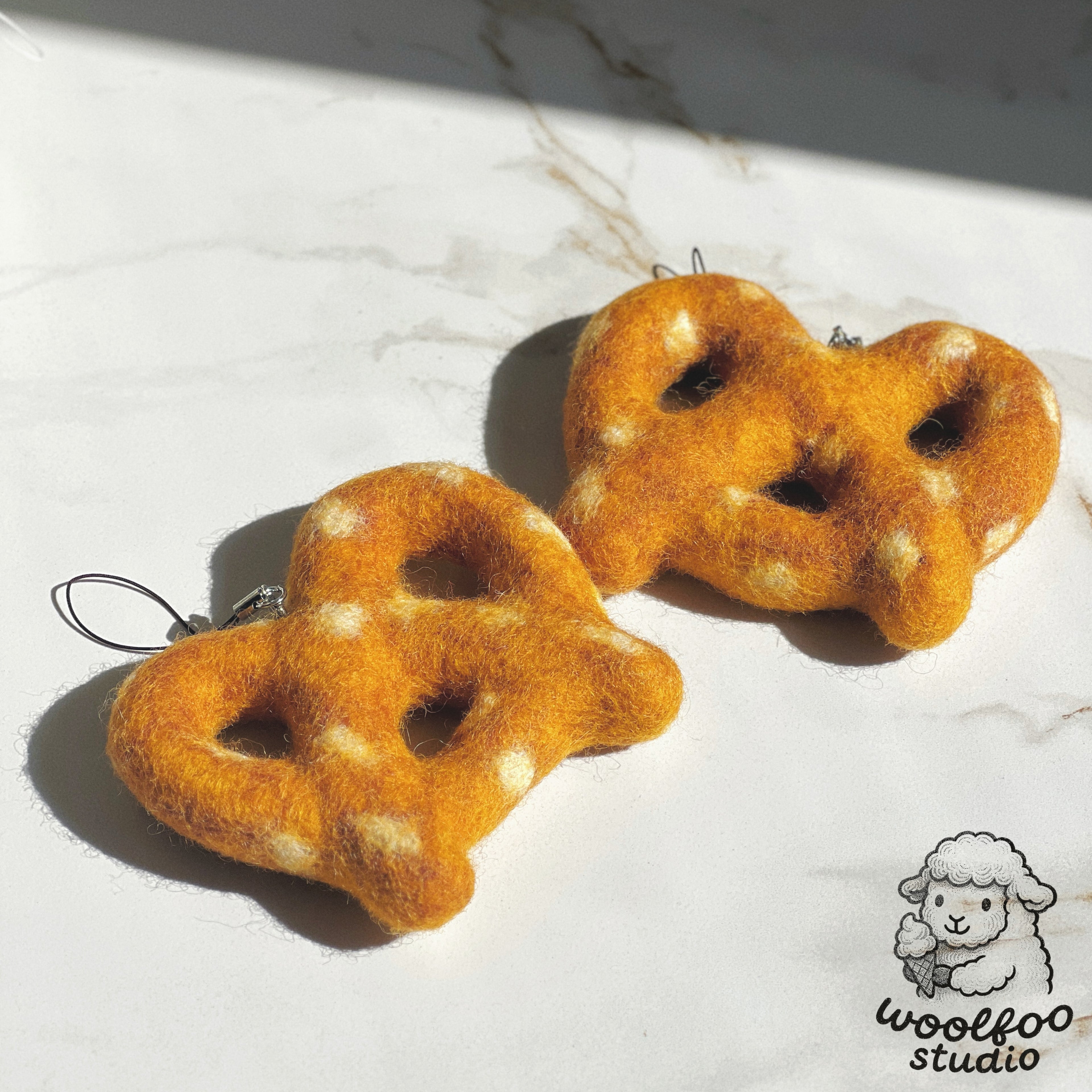 Felted Wool Pretzel