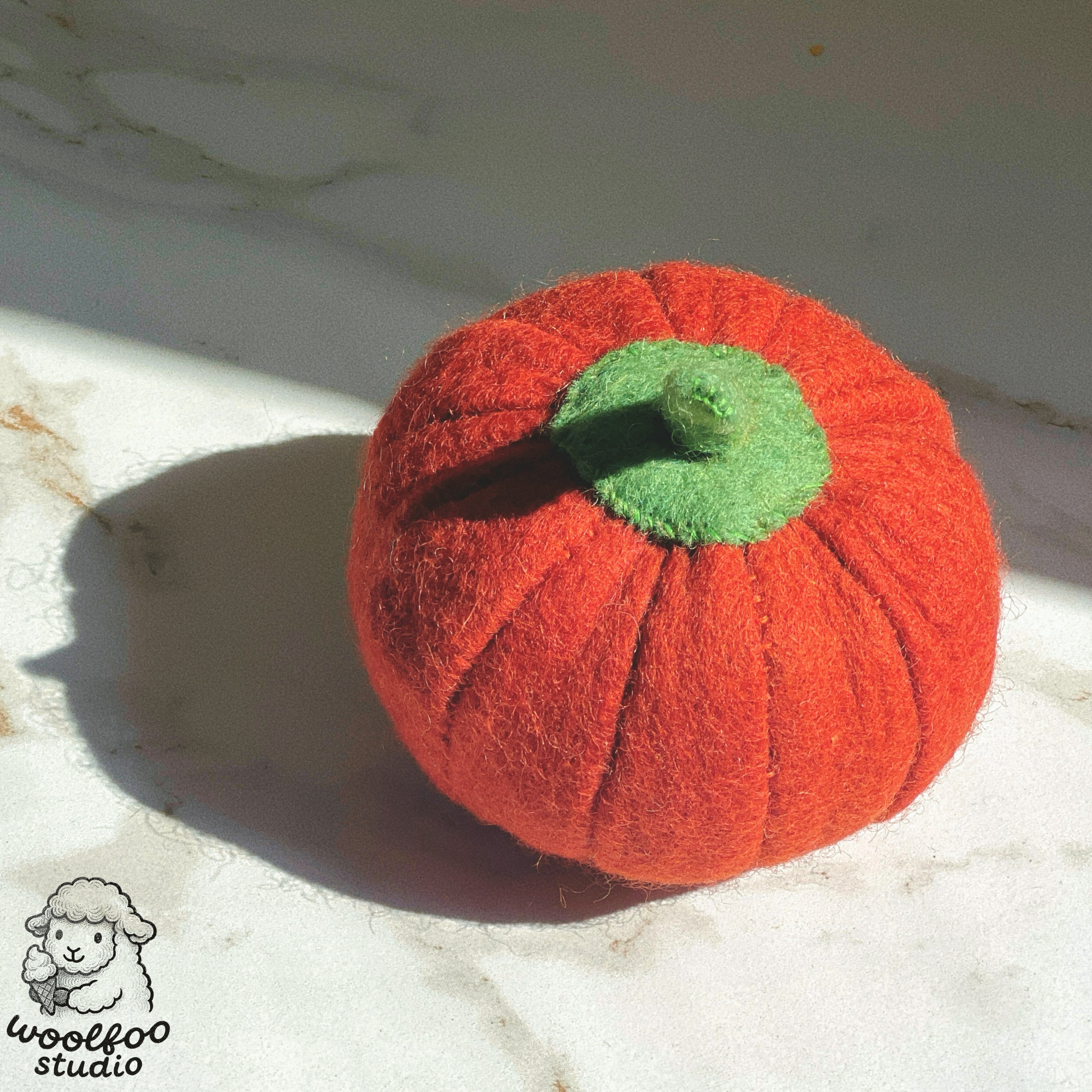 Felted Wool Pumpkin